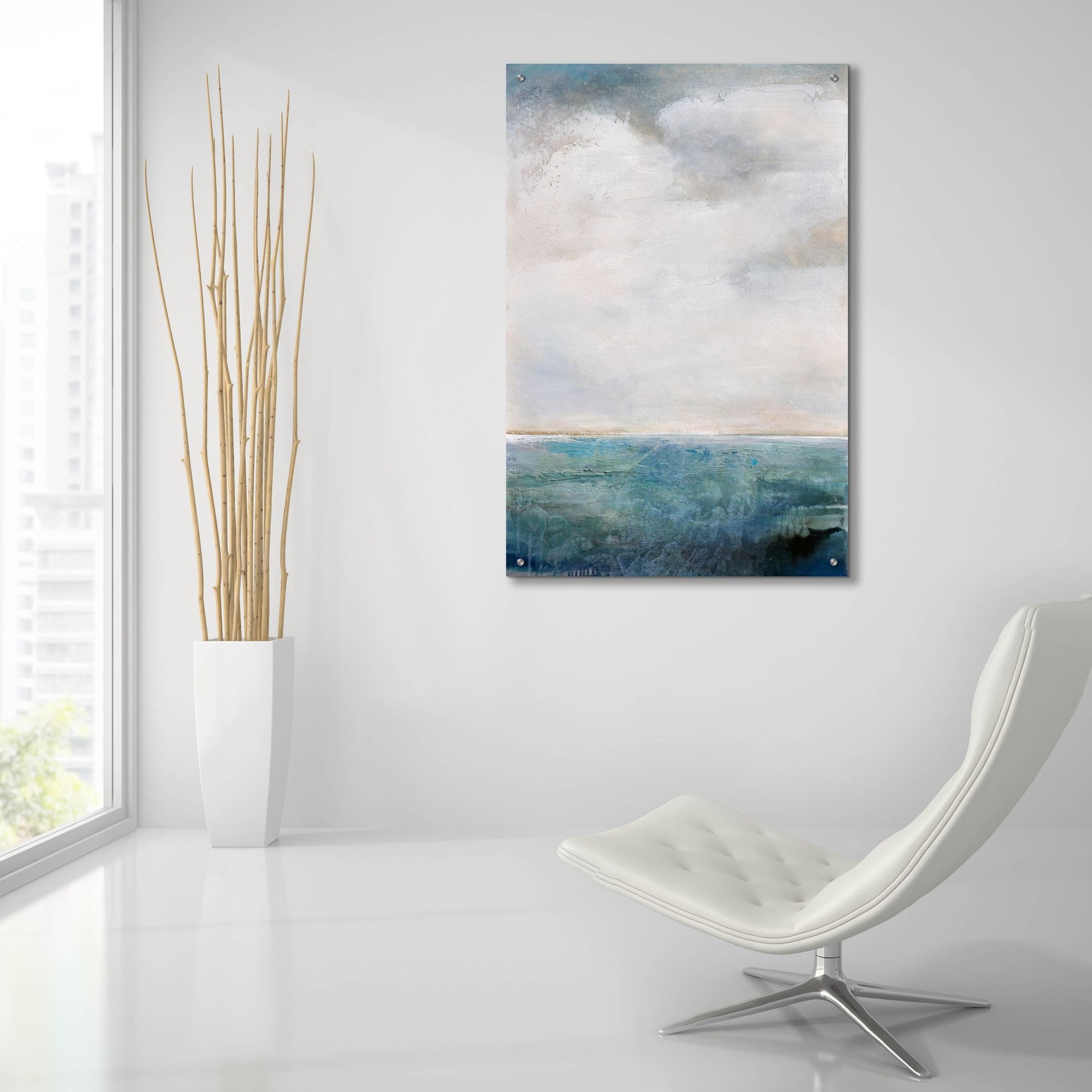 Epic Art 'On The Edge' by Karen Hale, Acrylic Glass Wall Art,24x36