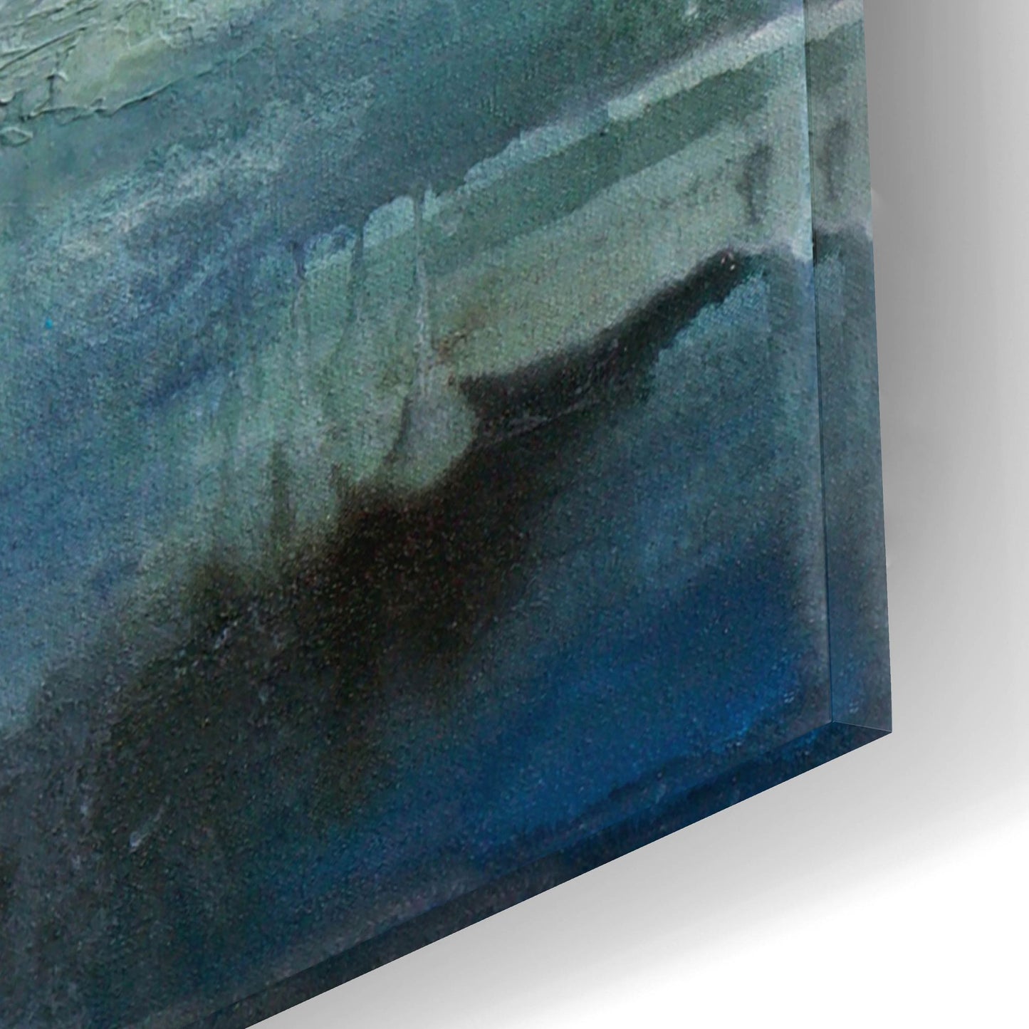 Epic Art 'On The Edge Of Blue' by Karen Hale, Acrylic Glass Wall Art,12x16