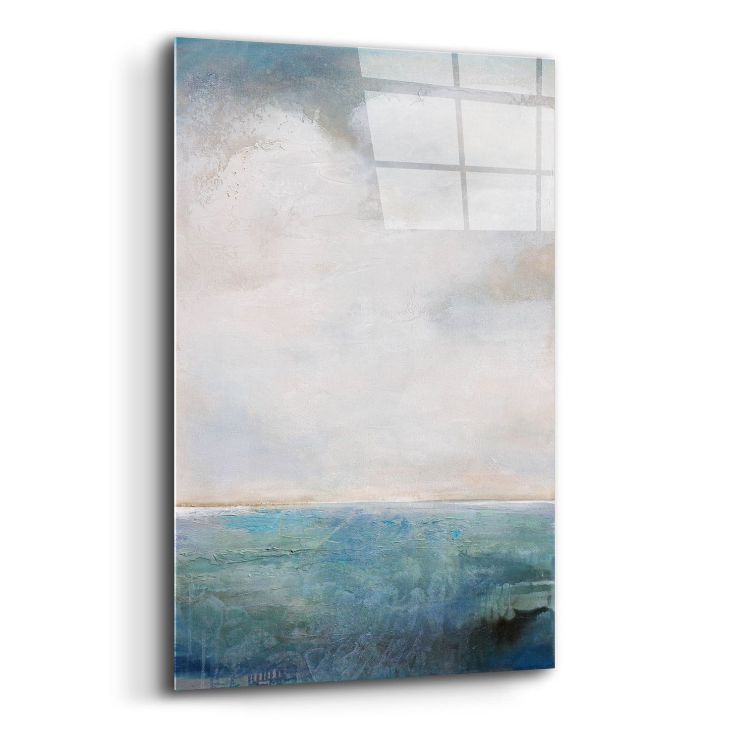 Epic Art 'On The Edge Of Blue' by Karen Hale, Acrylic Glass Wall Art,16x24