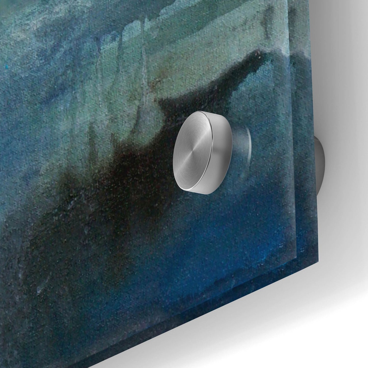 Epic Art 'On The Edge Of Blue' by Karen Hale, Acrylic Glass Wall Art,24x36