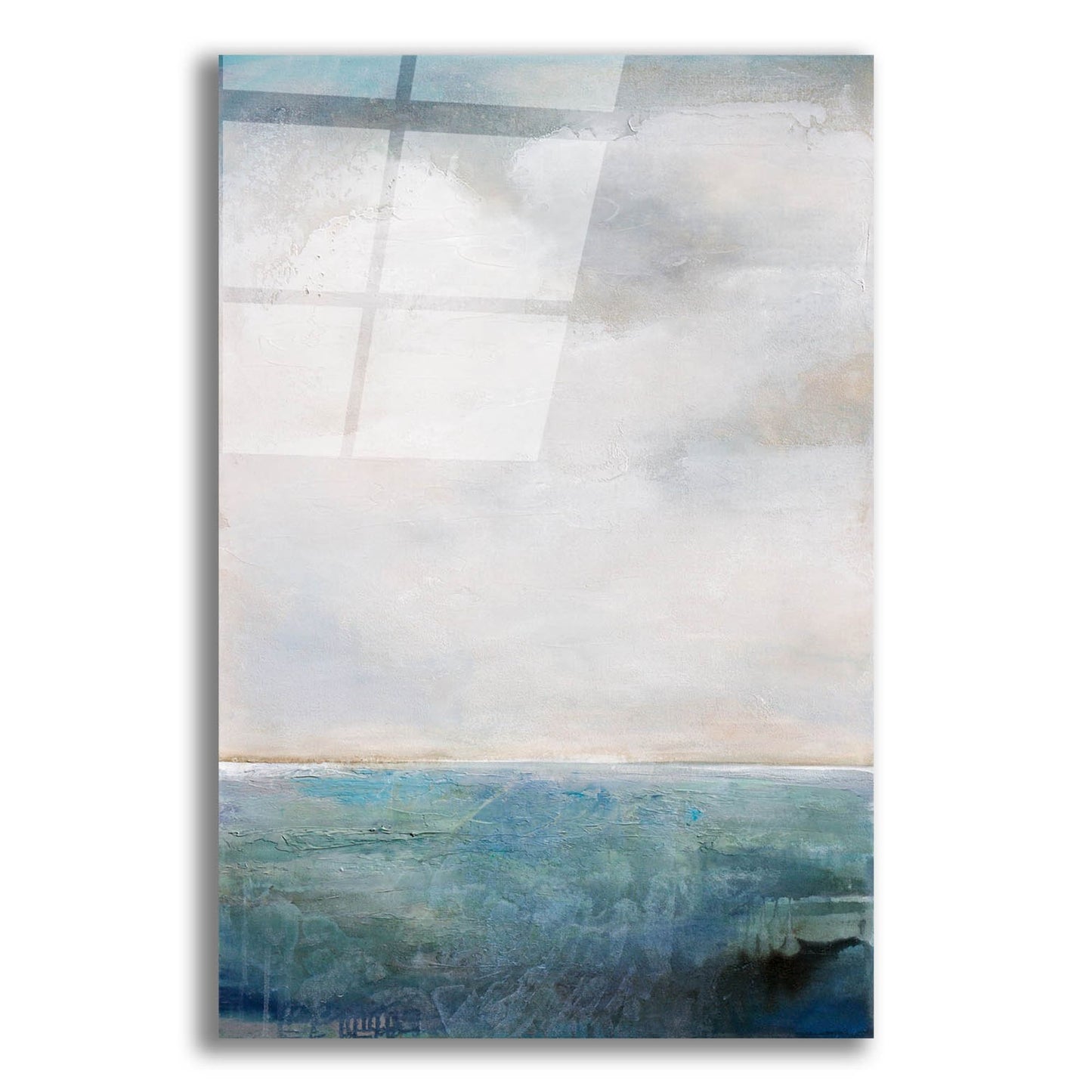 Epic Art 'On The Edge Of Blue' by Karen Hale, Acrylic Glass Wall Art