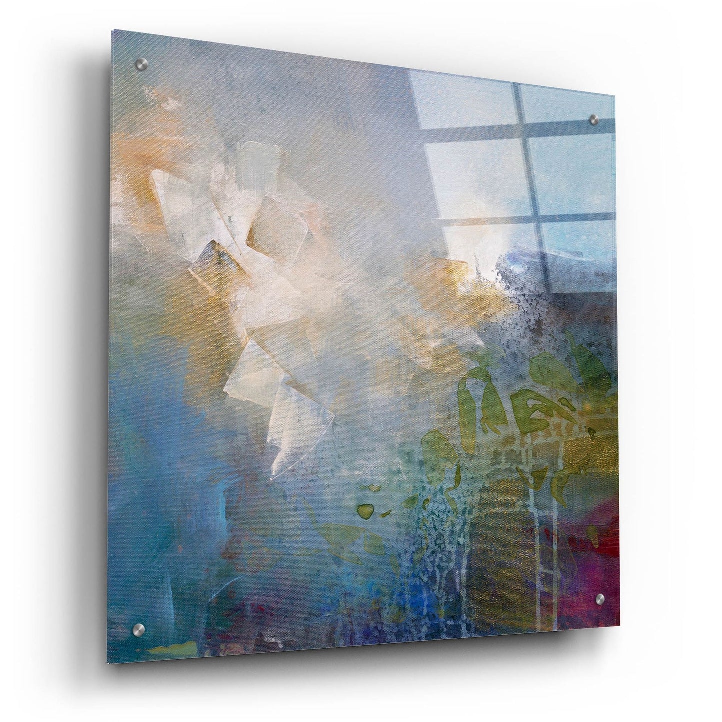 Epic Art 'Segments' by Karen Hale, Acrylic Glass Wall Art,24x24