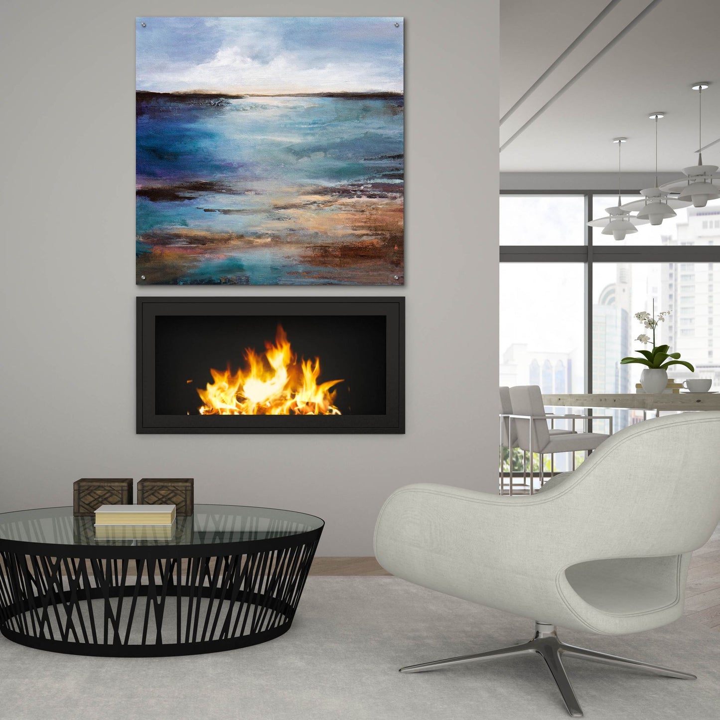 Epic Art 'Slow Motion' by Karen Hale, Acrylic Glass Wall Art,36x36