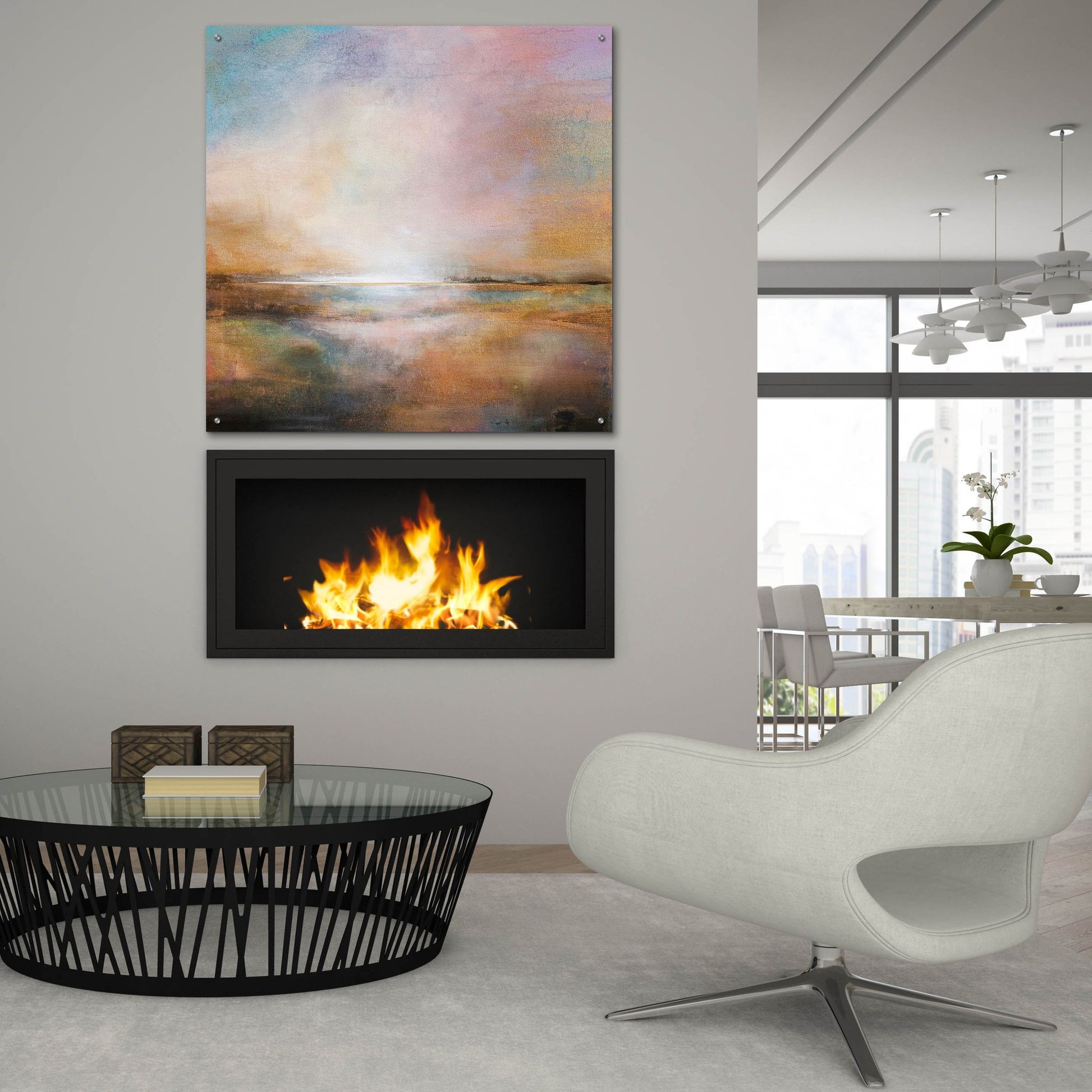 Epic Art 'Warm Surrender' by Karen Hale, Acrylic Glass Wall Art,36x36