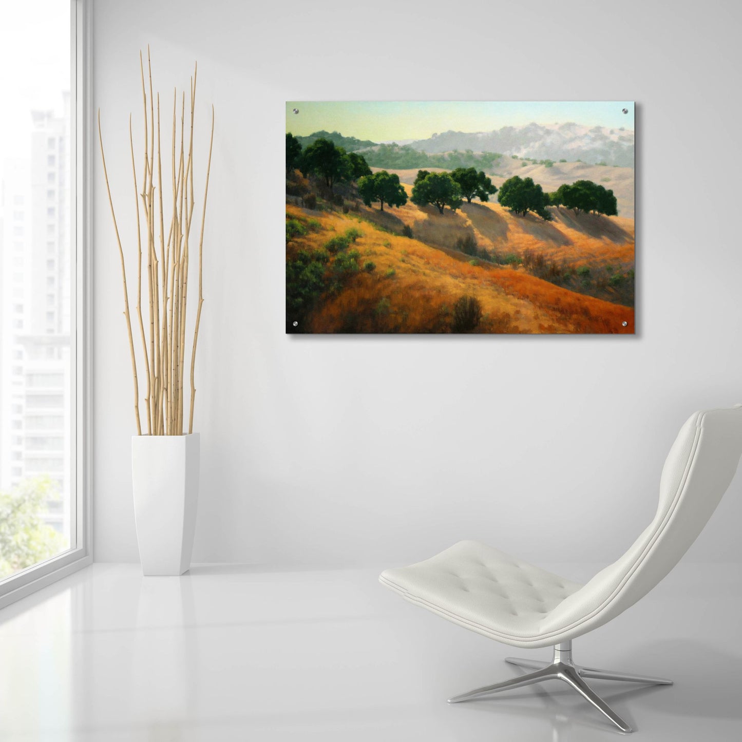 Epic Art 'Summer In The Hills' by Kathy O'Leary, Acrylic Glass Wall Art,36x24