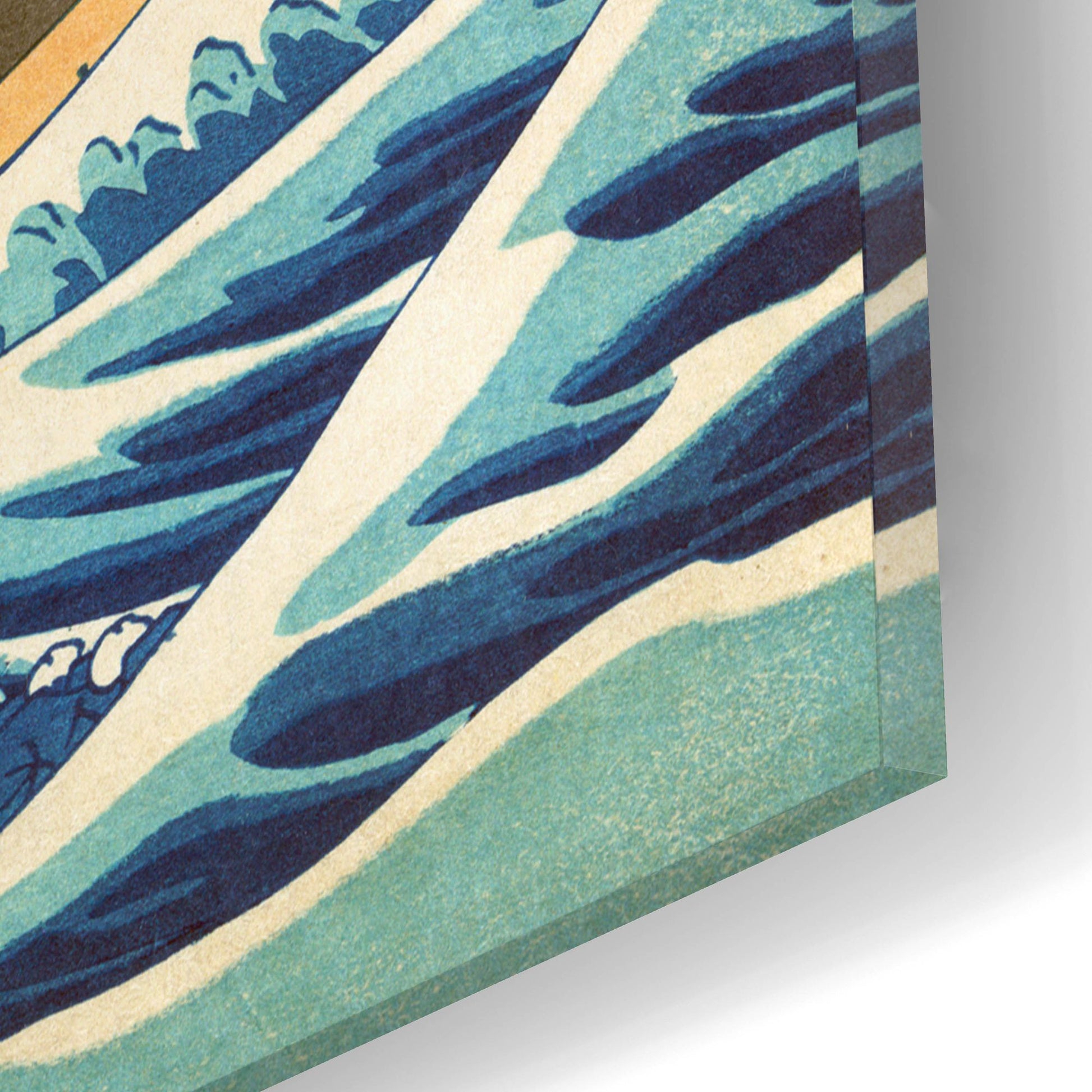 Epic Art 'The Great Wave Off Kanagawa' by Katsushika Hokusai, Acrylic Glass Wall Art,16x12