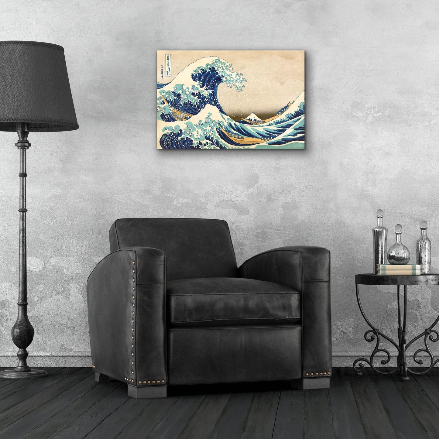 Epic Art 'The Great Wave Off Kanagawa' by Katsushika Hokusai, Acrylic Glass Wall Art,24x16