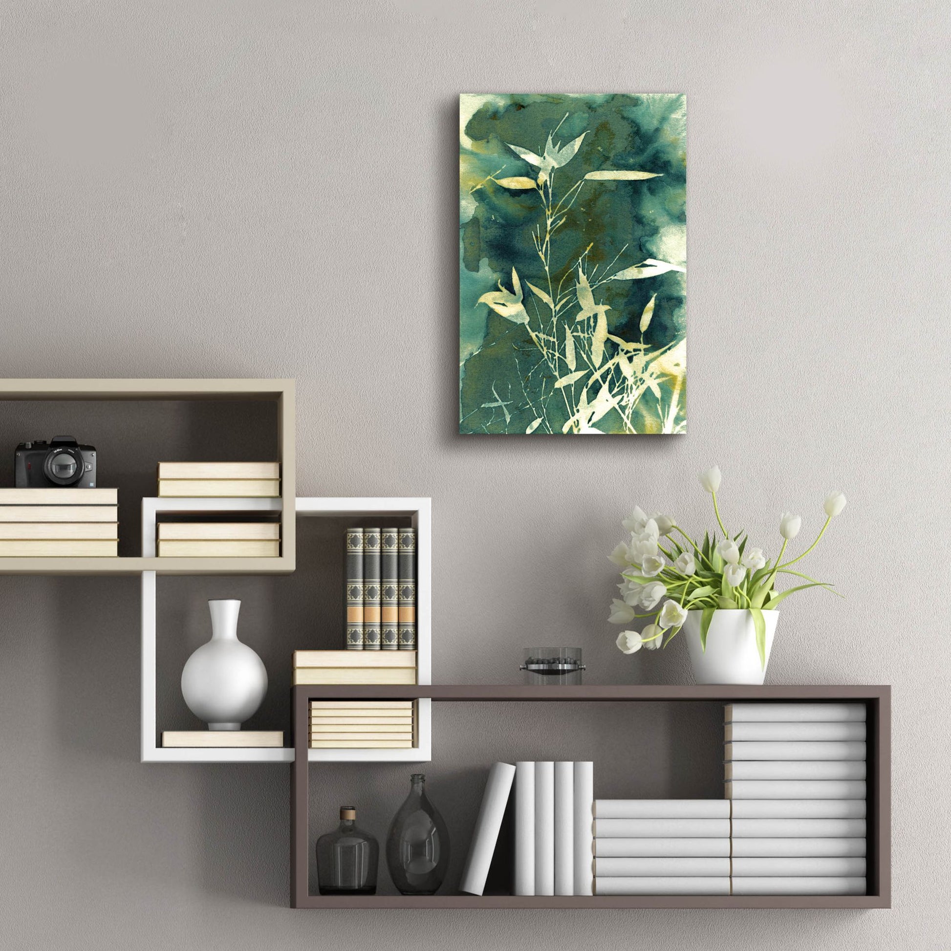 Epic Art 'Bamboo Garden' by Krista Mccurdy, Acrylic Glass Wall Art,16x24