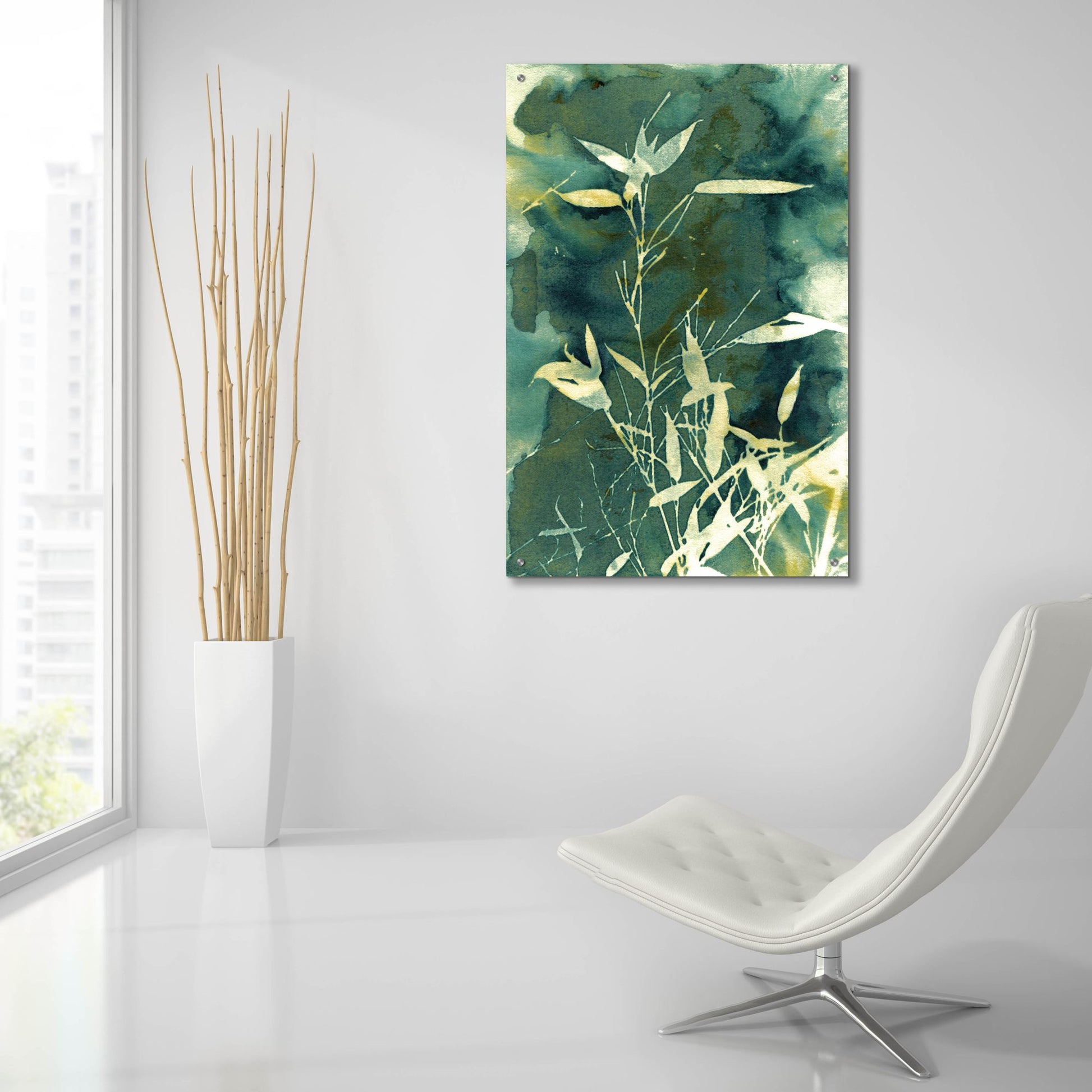 Epic Art 'Bamboo Garden' by Krista Mccurdy, Acrylic Glass Wall Art,24x36