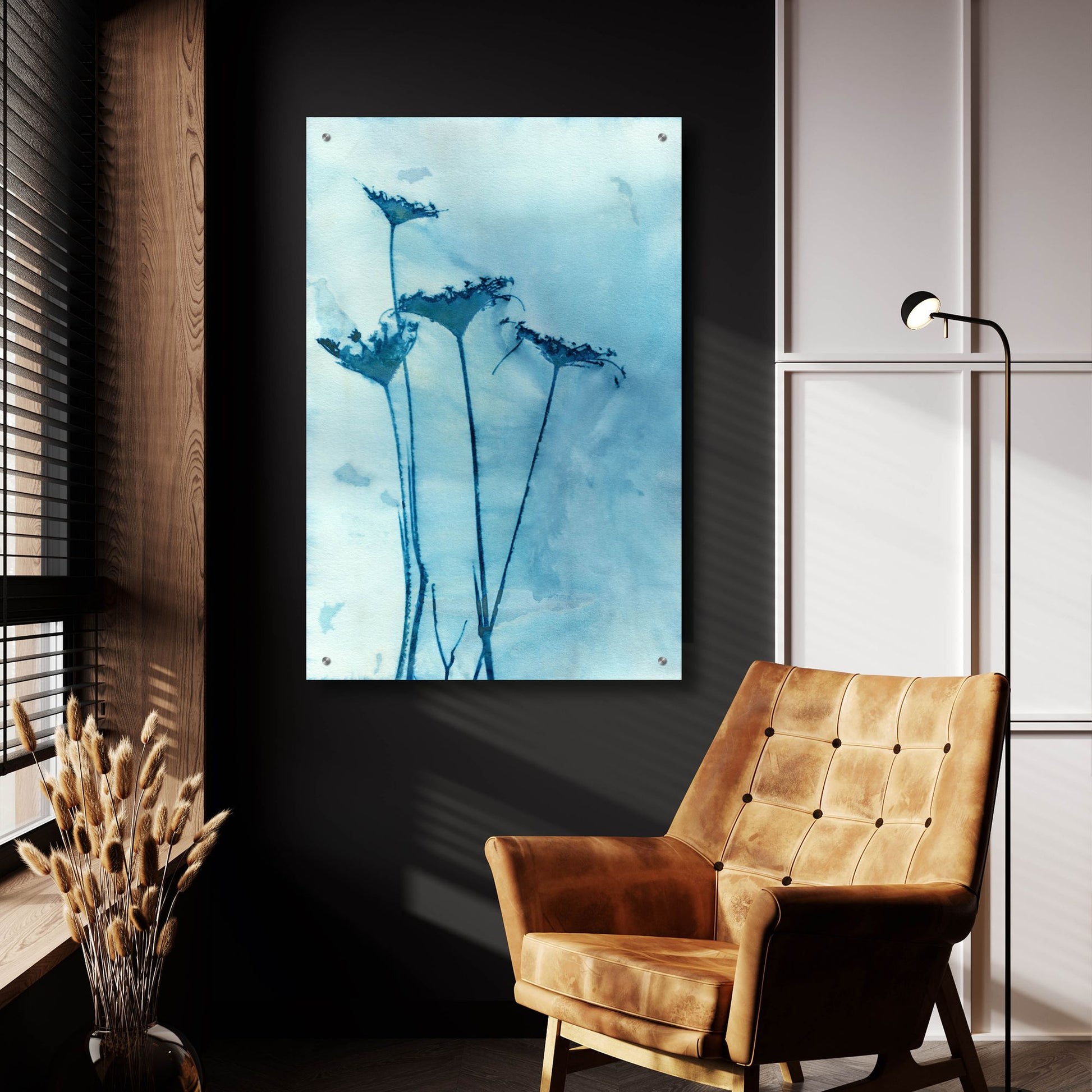 Epic Art 'Blue Anne' by Krista Mccurdy, Acrylic Glass Wall Art,24x36