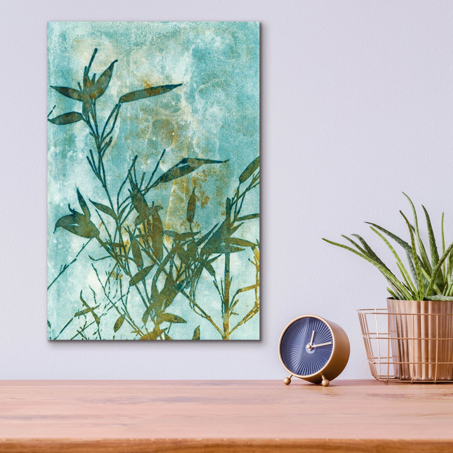 Epic Art 'Leafy Bamboo' by Krista Mccurdy, Acrylic Glass Wall Art,12x16