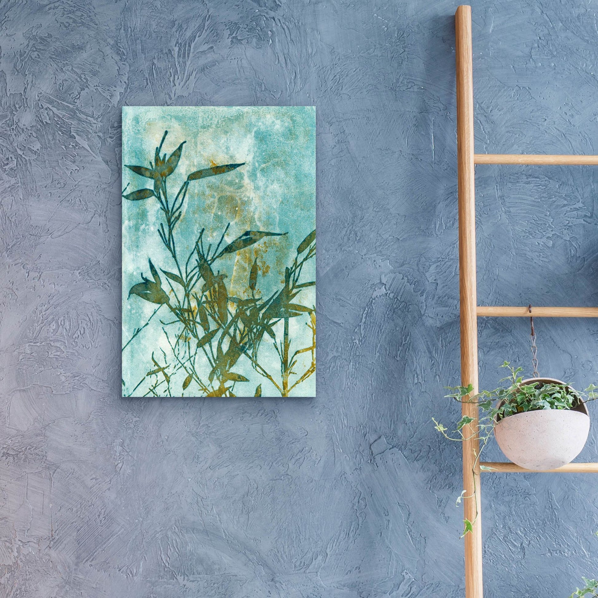 Epic Art 'Leafy Bamboo' by Krista Mccurdy, Acrylic Glass Wall Art,16x24