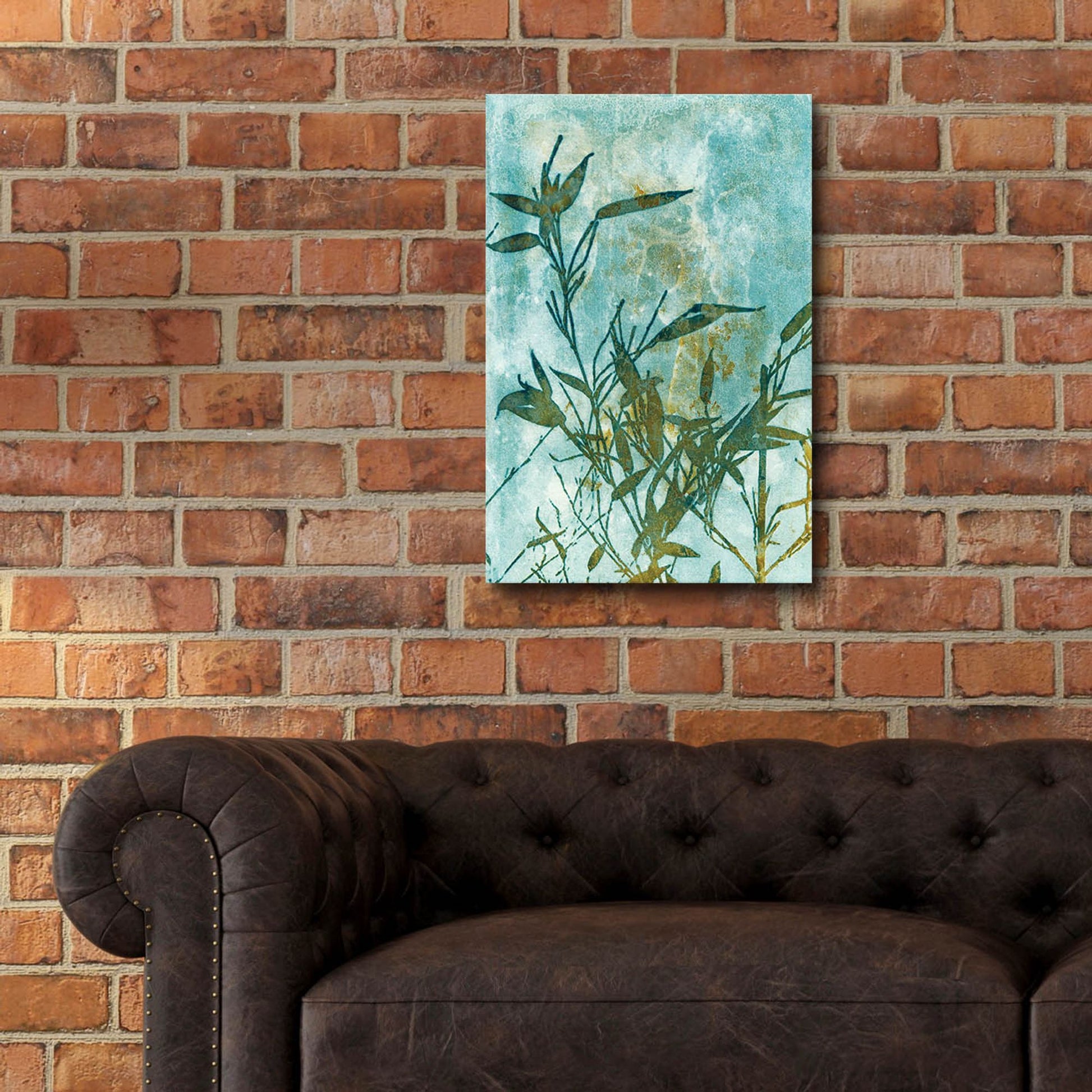 Epic Art 'Leafy Bamboo' by Krista Mccurdy, Acrylic Glass Wall Art,16x24