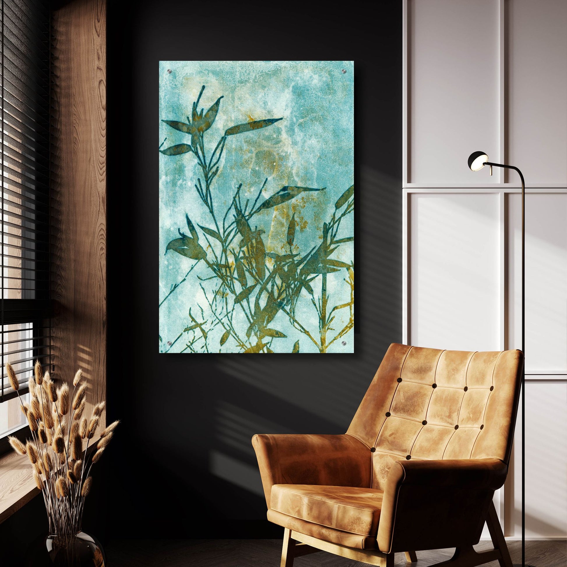 Epic Art 'Leafy Bamboo' by Krista Mccurdy, Acrylic Glass Wall Art,24x36