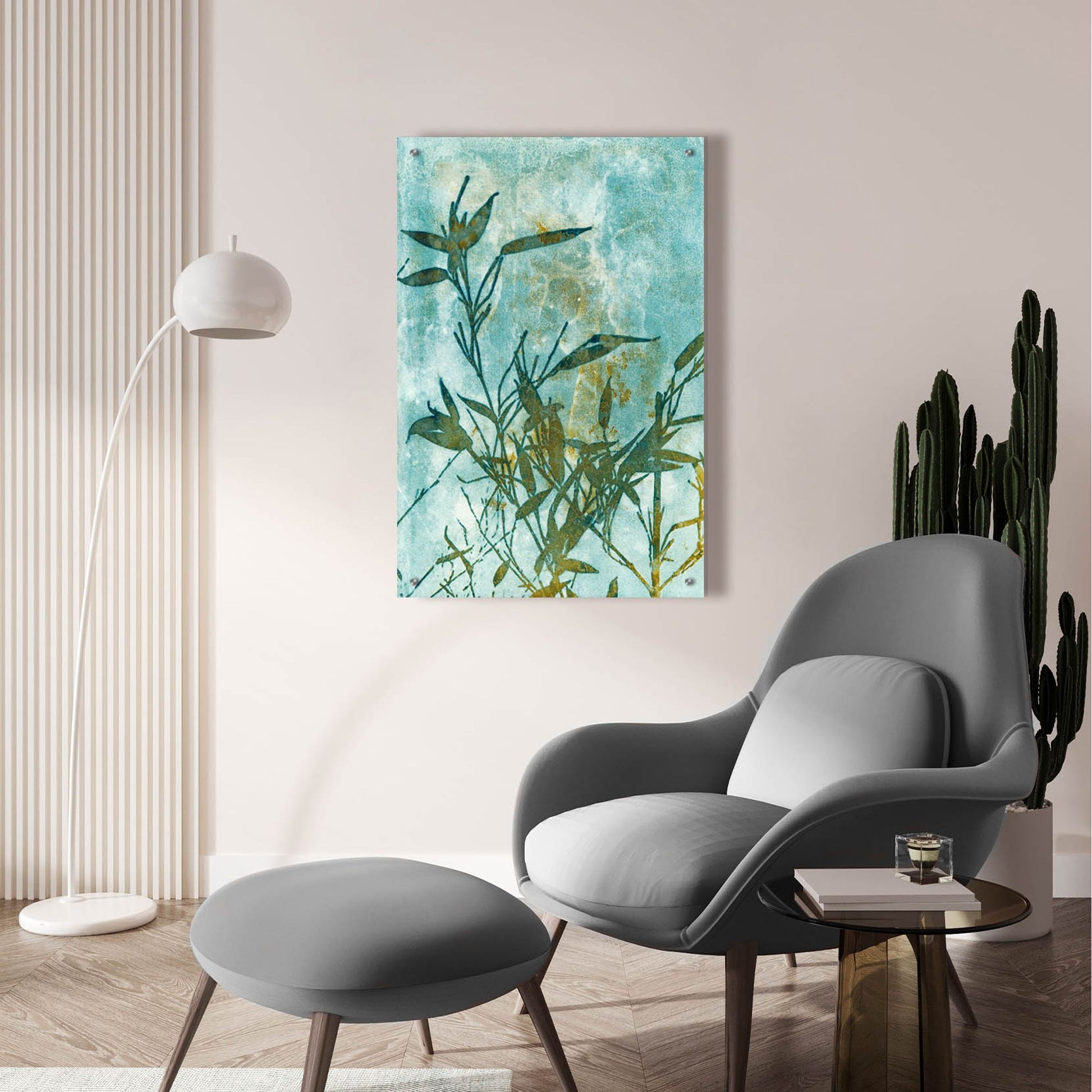 Epic Art 'Leafy Bamboo' by Krista Mccurdy, Acrylic Glass Wall Art,24x36