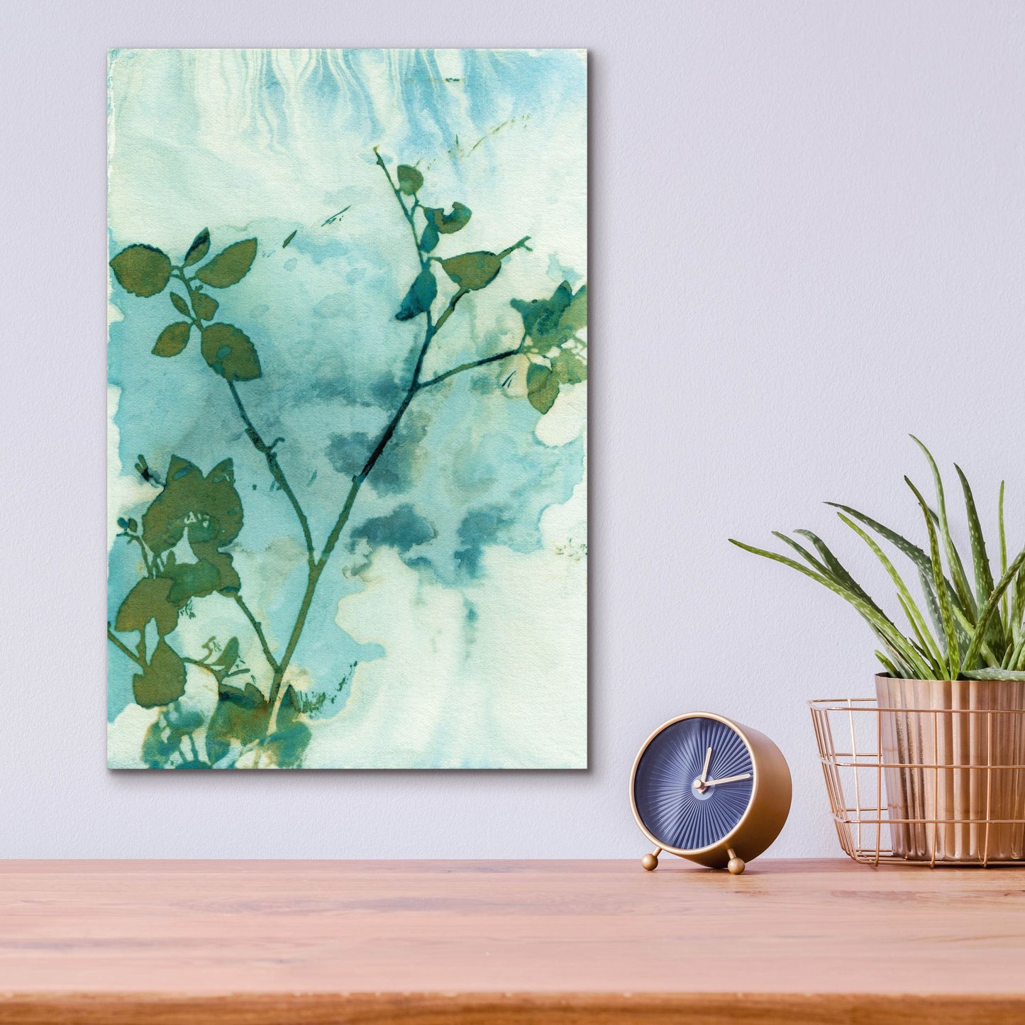 Epic Art 'Leaves And Sky' by Krista Mccurdy, Acrylic Glass Wall Art,12x16