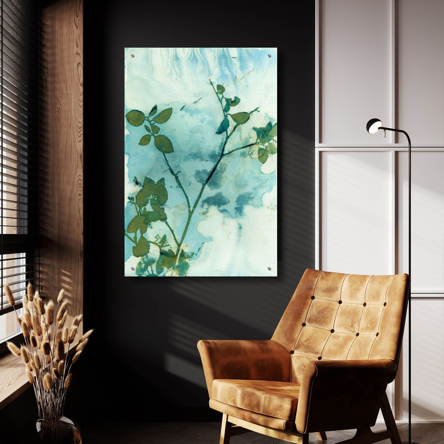 Epic Art 'Leaves And Sky' by Krista Mccurdy, Acrylic Glass Wall Art,24x36