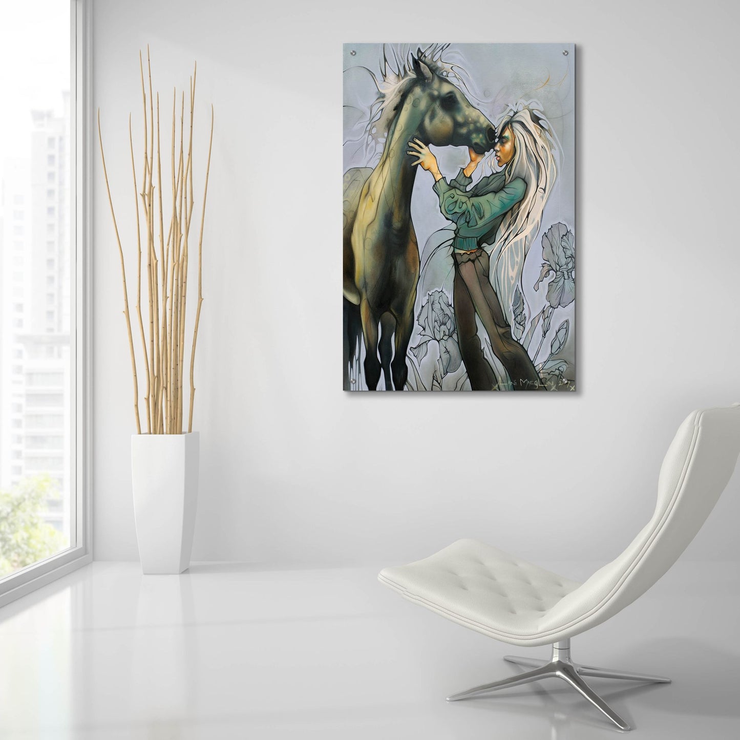 Epic Art 'Amazona' by Lani Imre, Acrylic Glass Wall Art,24x36