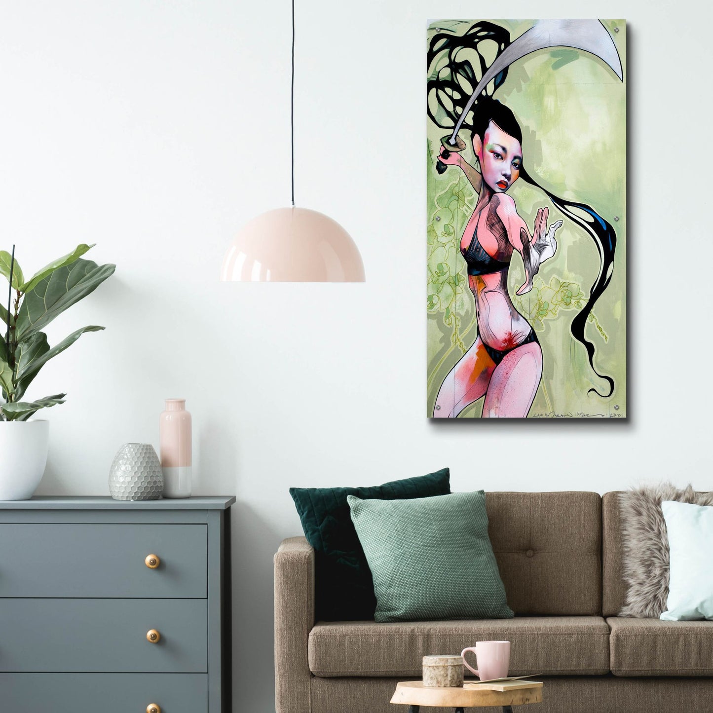 Epic Art 'Hera' by Lani Imre, Acrylic Glass Wall Art,24x48