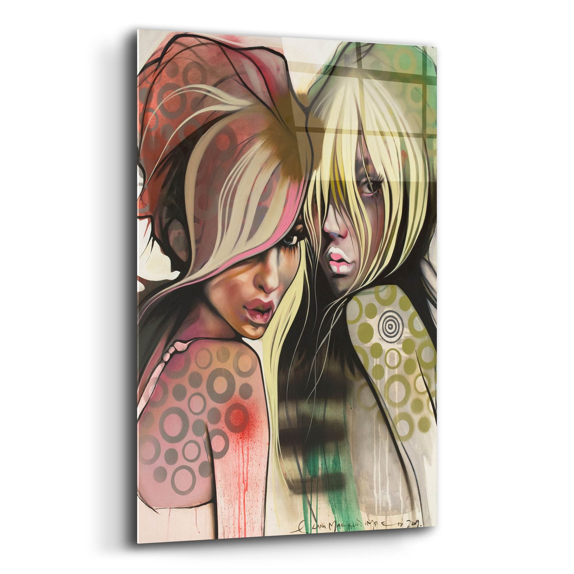 Epic Art 'Two Betties' by Lani Imre, Acrylic Glass Wall Art,12x16