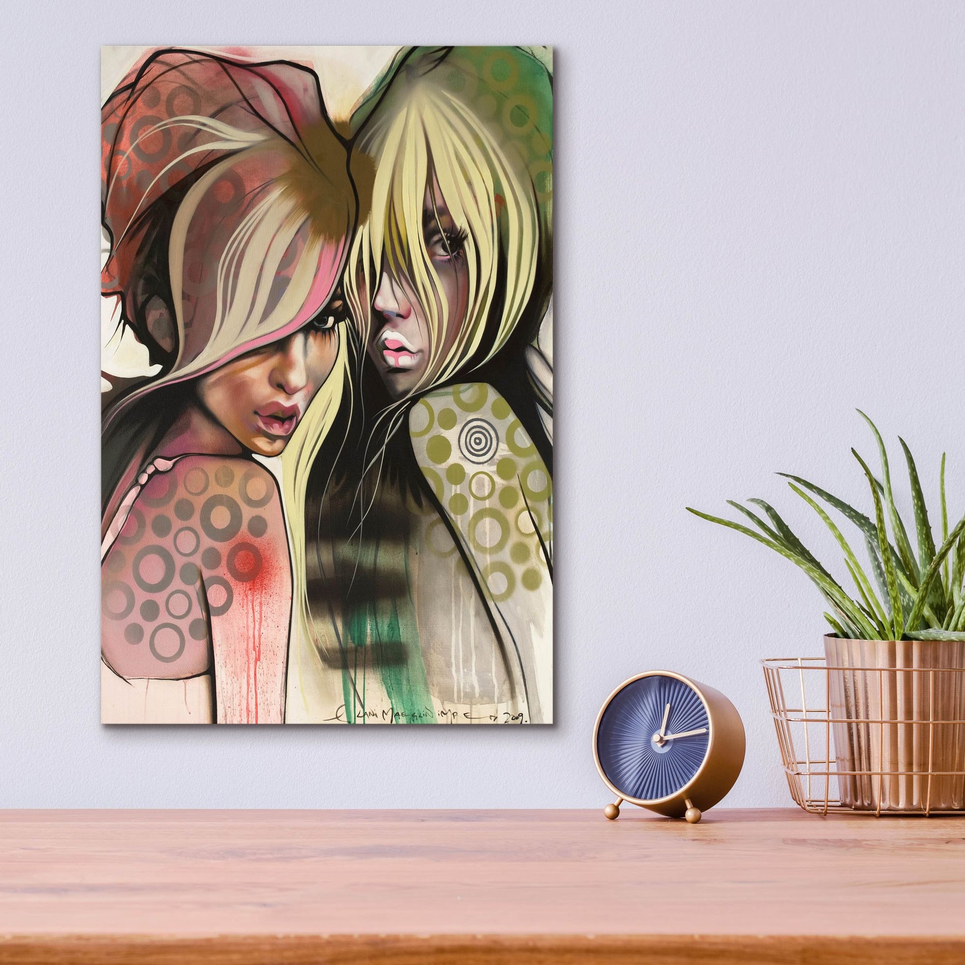 Epic Art 'Two Betties' by Lani Imre, Acrylic Glass Wall Art,12x16