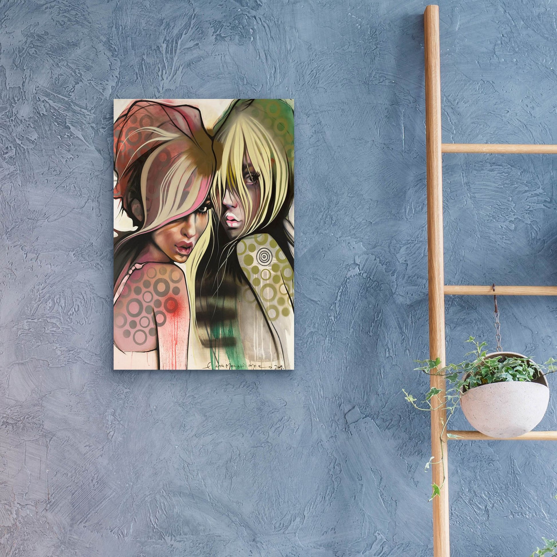 Epic Art 'Two Betties' by Lani Imre, Acrylic Glass Wall Art,16x24