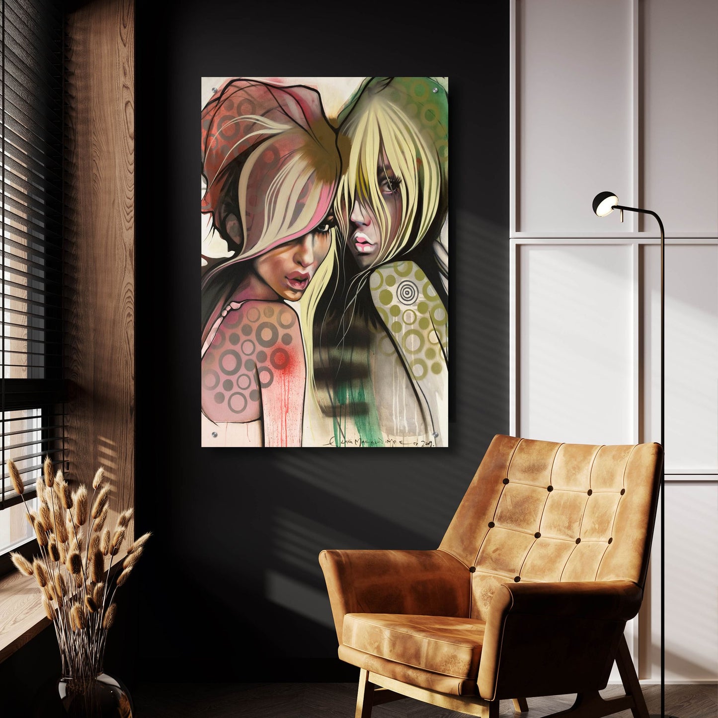 Epic Art 'Two Betties' by Lani Imre, Acrylic Glass Wall Art,24x36