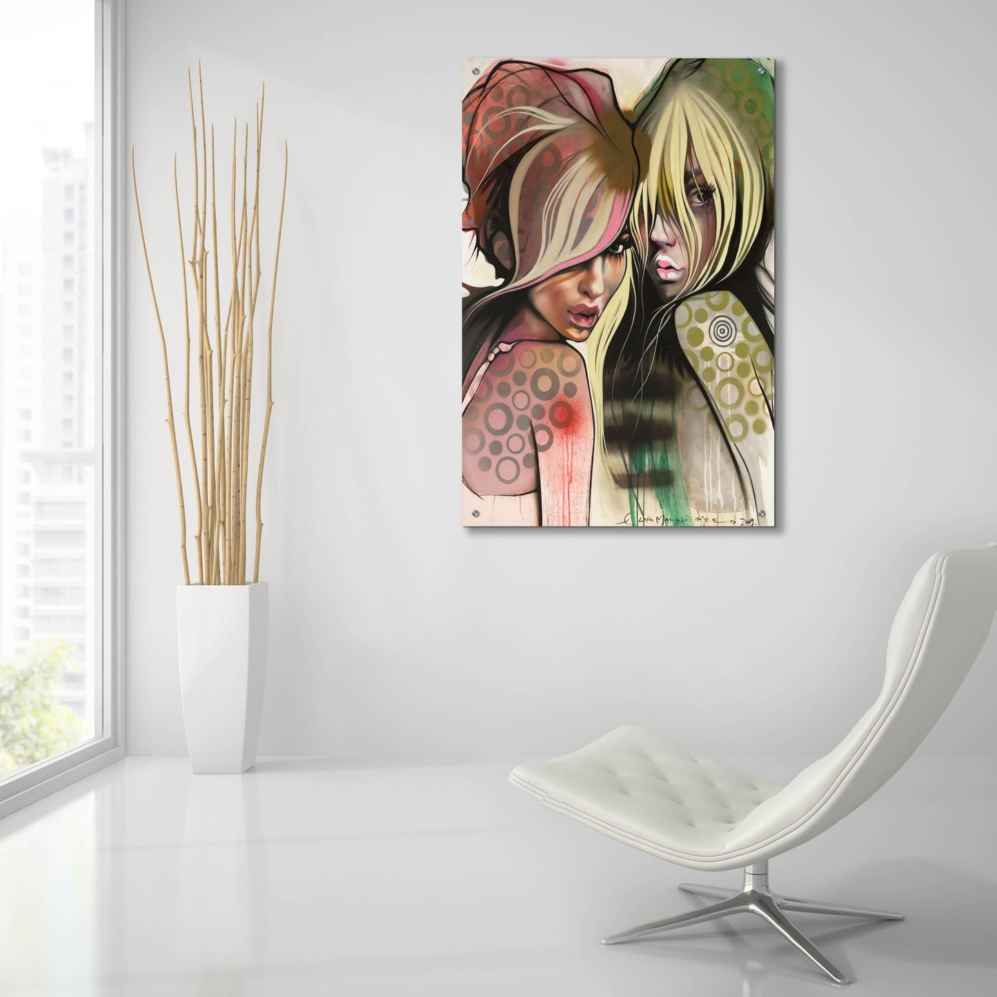 Epic Art 'Two Betties' by Lani Imre, Acrylic Glass Wall Art,24x36