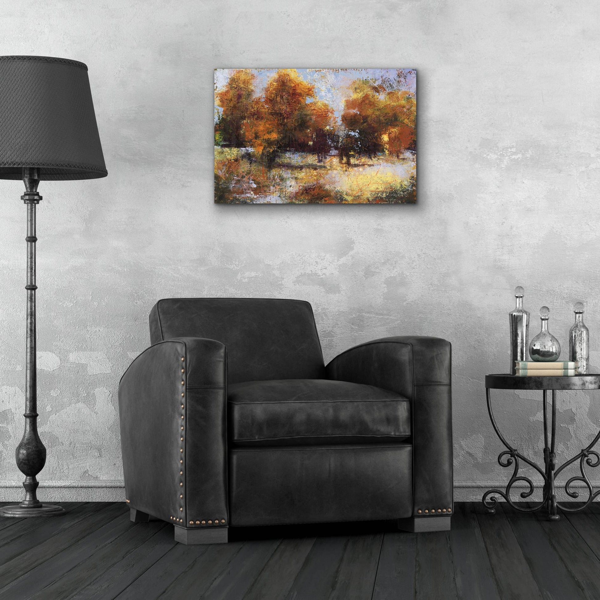 Epic Art 'Autumn Chill' by Linda Nickell, Acrylic Glass Wall Art,24x16