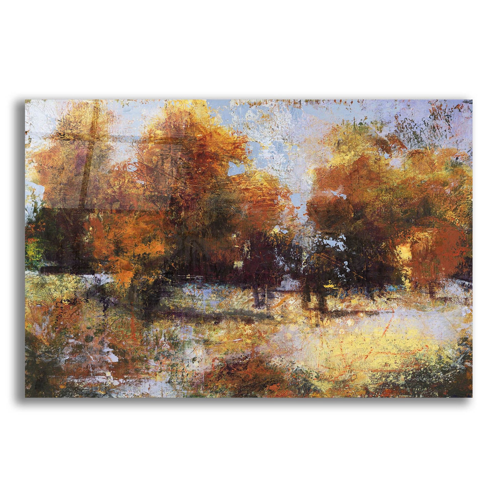 Epic Art 'Autumn Chill' by Linda Nickell, Acrylic Glass Wall Art,24x16