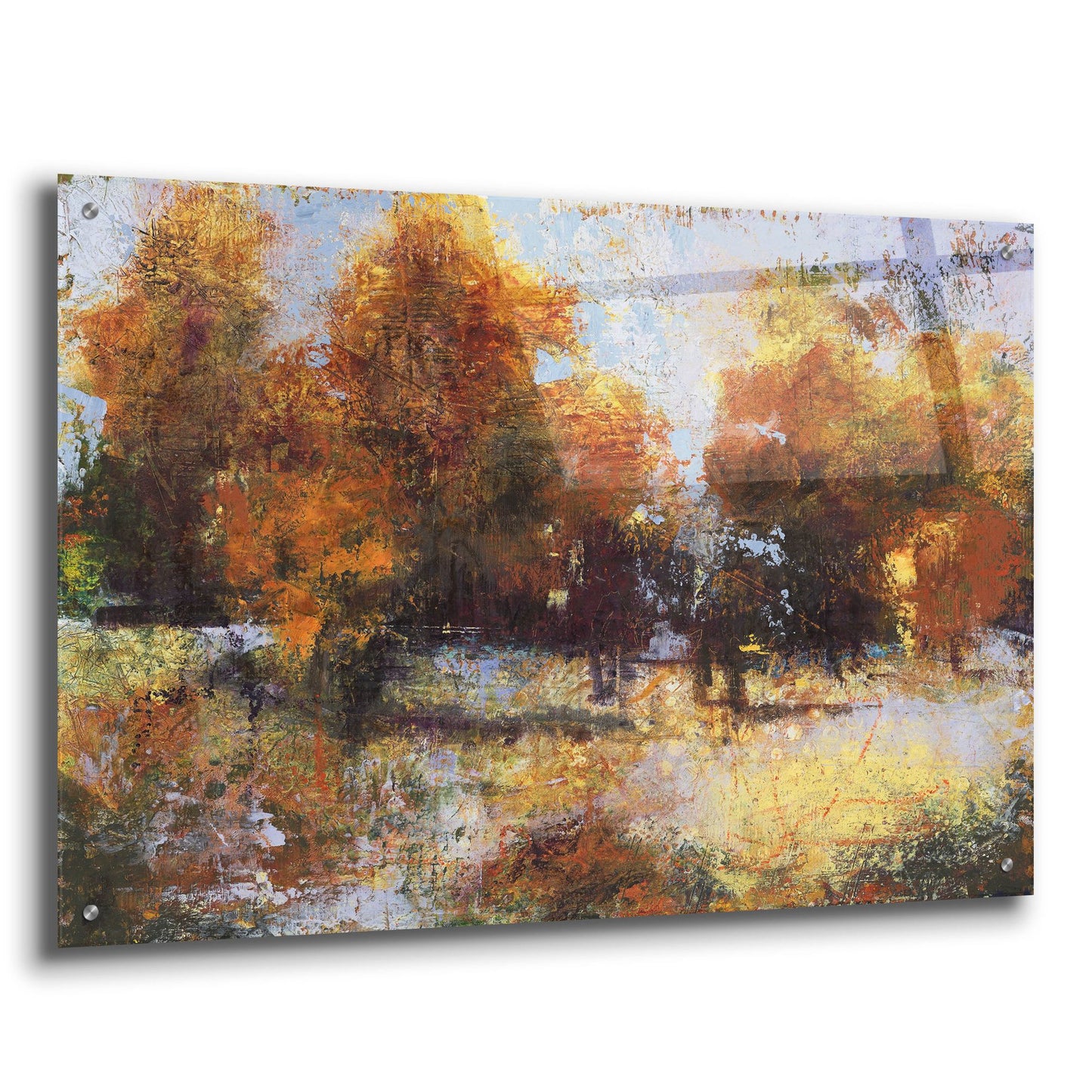 Epic Art 'Autumn Chill' by Linda Nickell, Acrylic Glass Wall Art,36x24