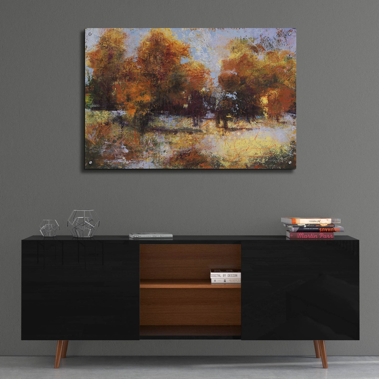 Epic Art 'Autumn Chill' by Linda Nickell, Acrylic Glass Wall Art,36x24