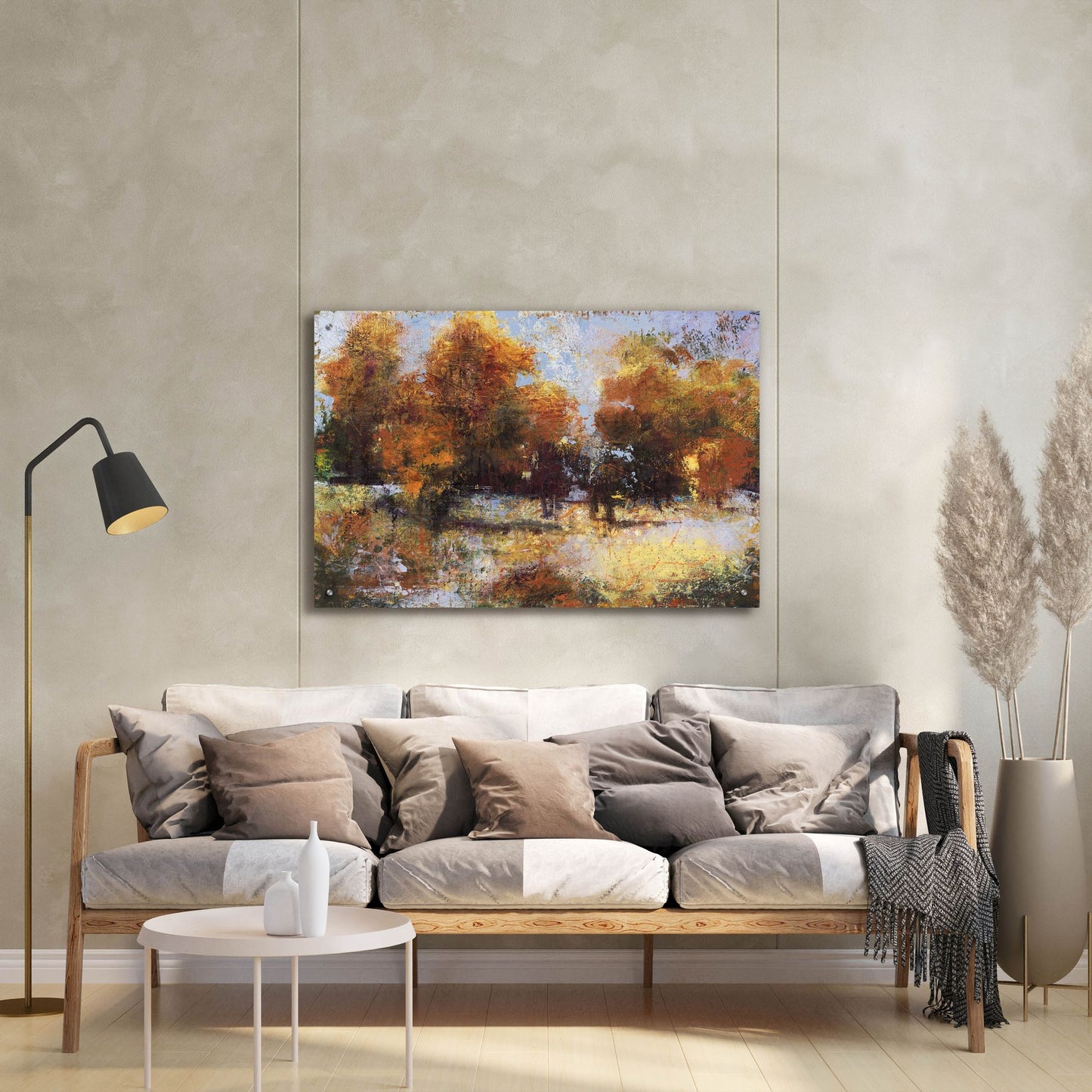 Epic Art 'Autumn Chill' by Linda Nickell, Acrylic Glass Wall Art,36x24