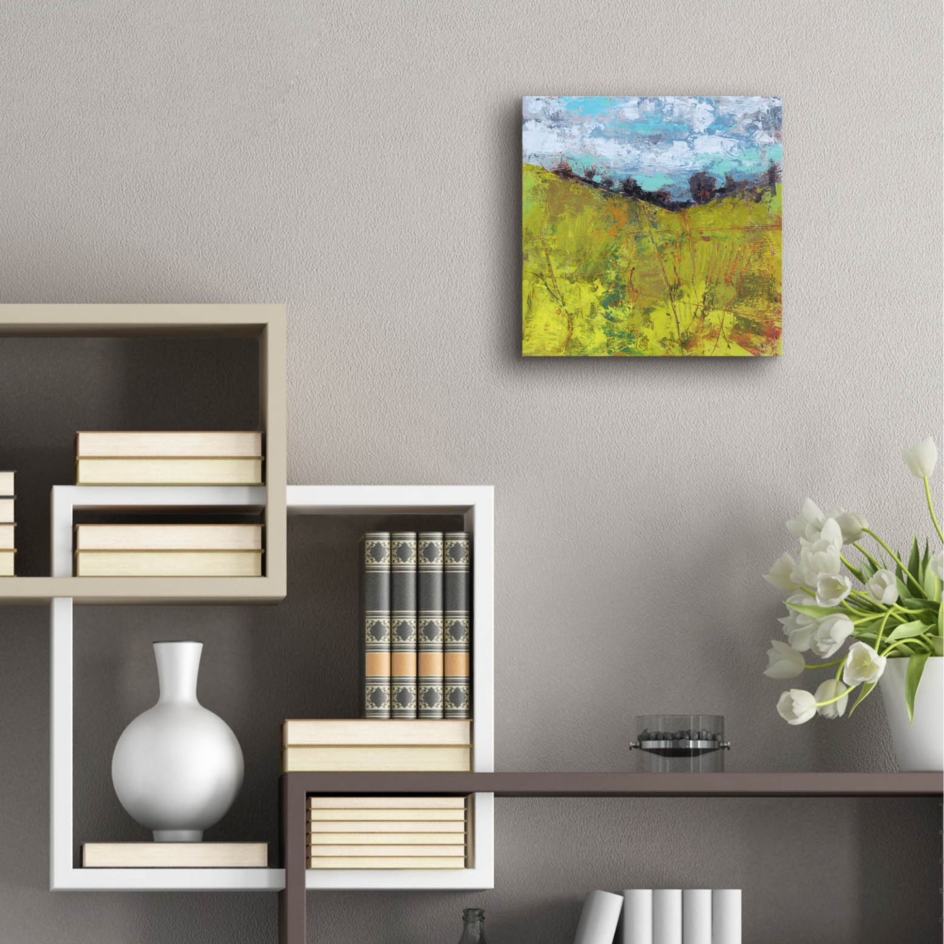 Epic Art 'Summer Sky' by Linda Nickell, Acrylic Glass Wall Art,12x12