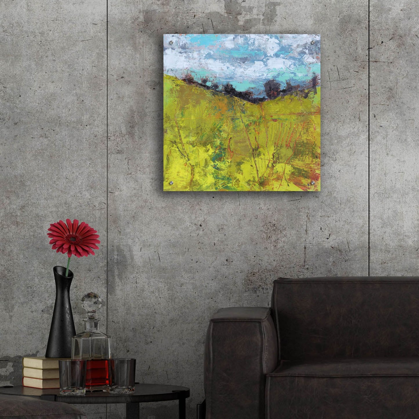 Epic Art 'Summer Sky' by Linda Nickell, Acrylic Glass Wall Art,24x24