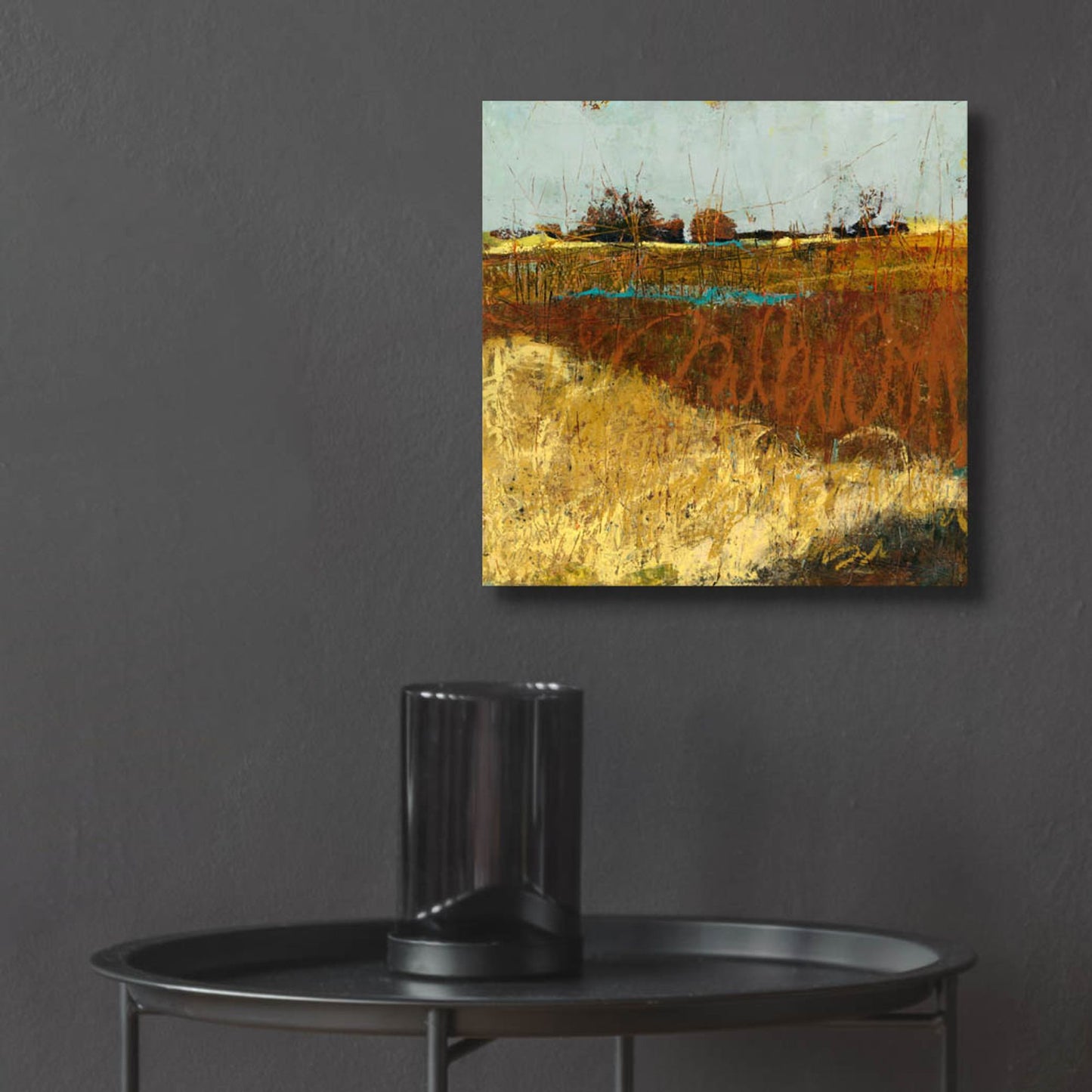 Epic Art 'The Fields' by Linda Nickell, Acrylic Glass Wall Art,12x12