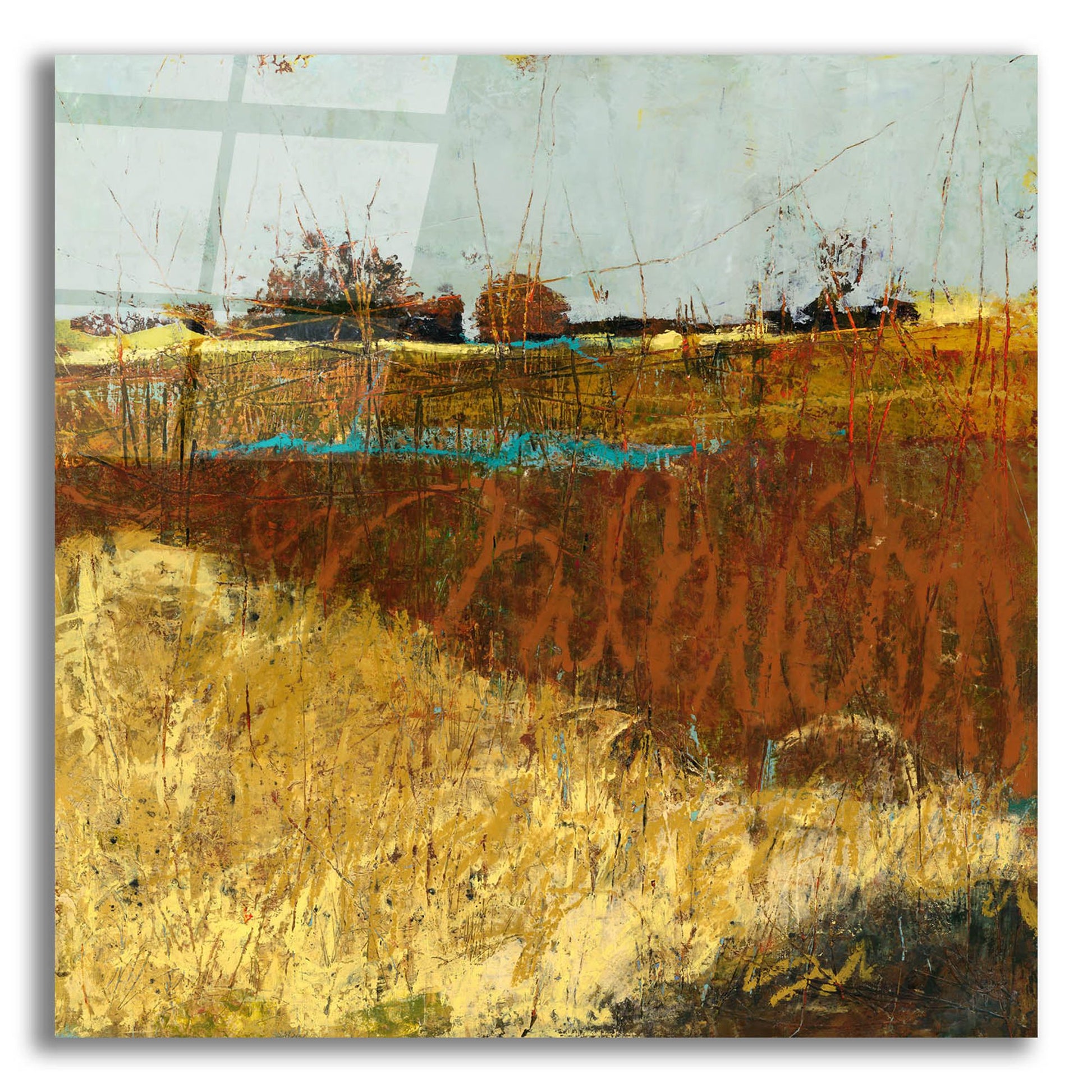 Epic Art 'The Fields' by Linda Nickell, Acrylic Glass Wall Art