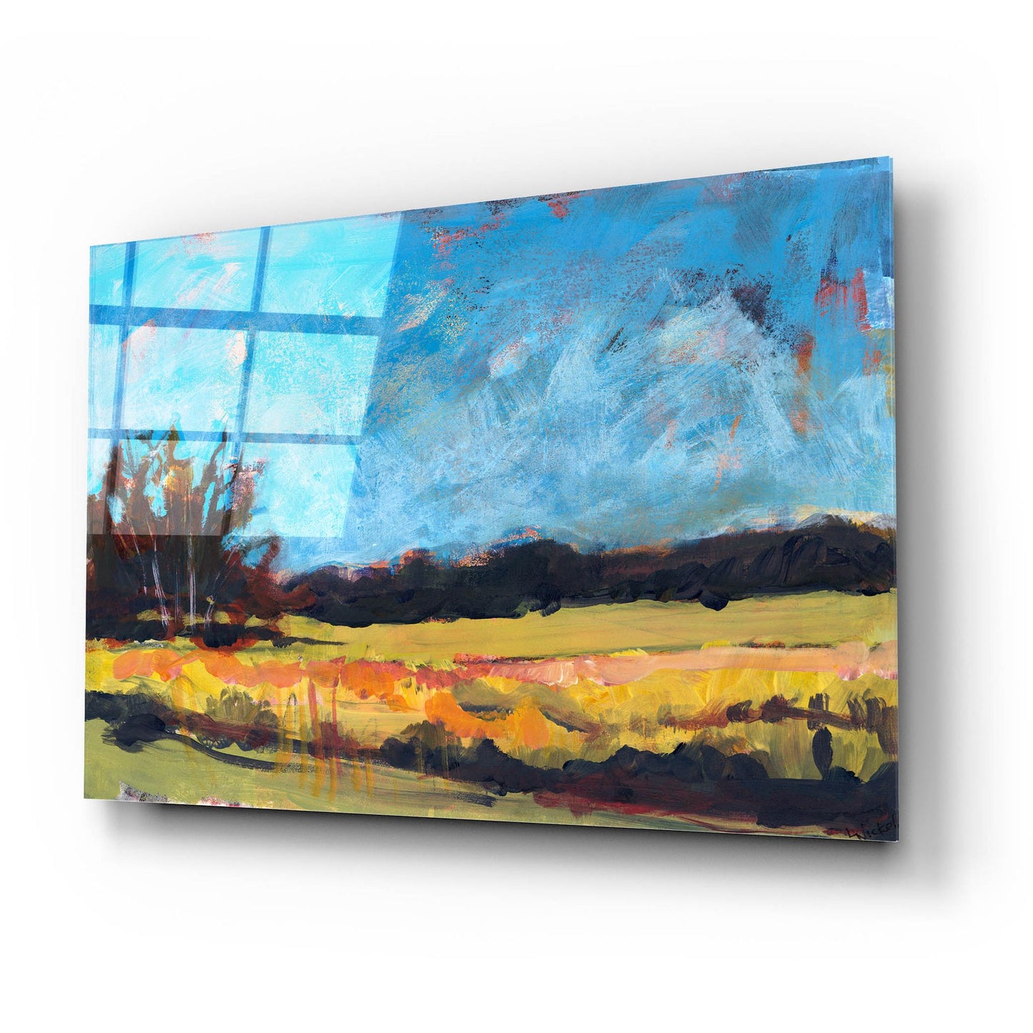 Epic Art 'On The Road' by Linda Nickell, Acrylic Glass Wall Art,24x16