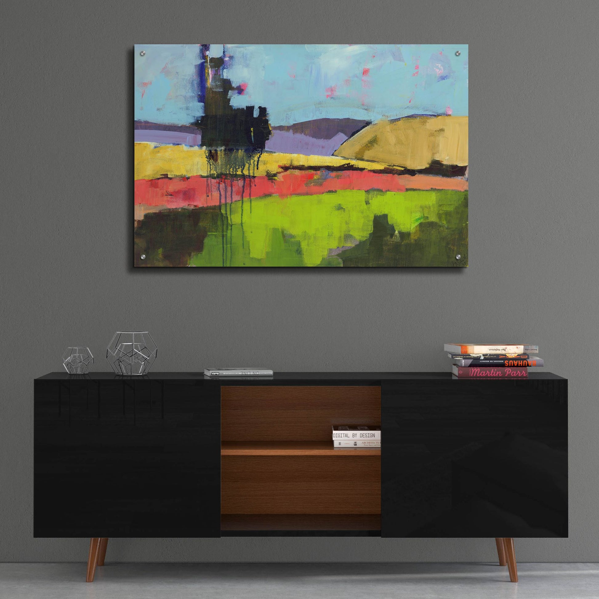 Epic Art 'Untitled Landscape' by Linda Nickell, Acrylic Glass Wall Art,36x24