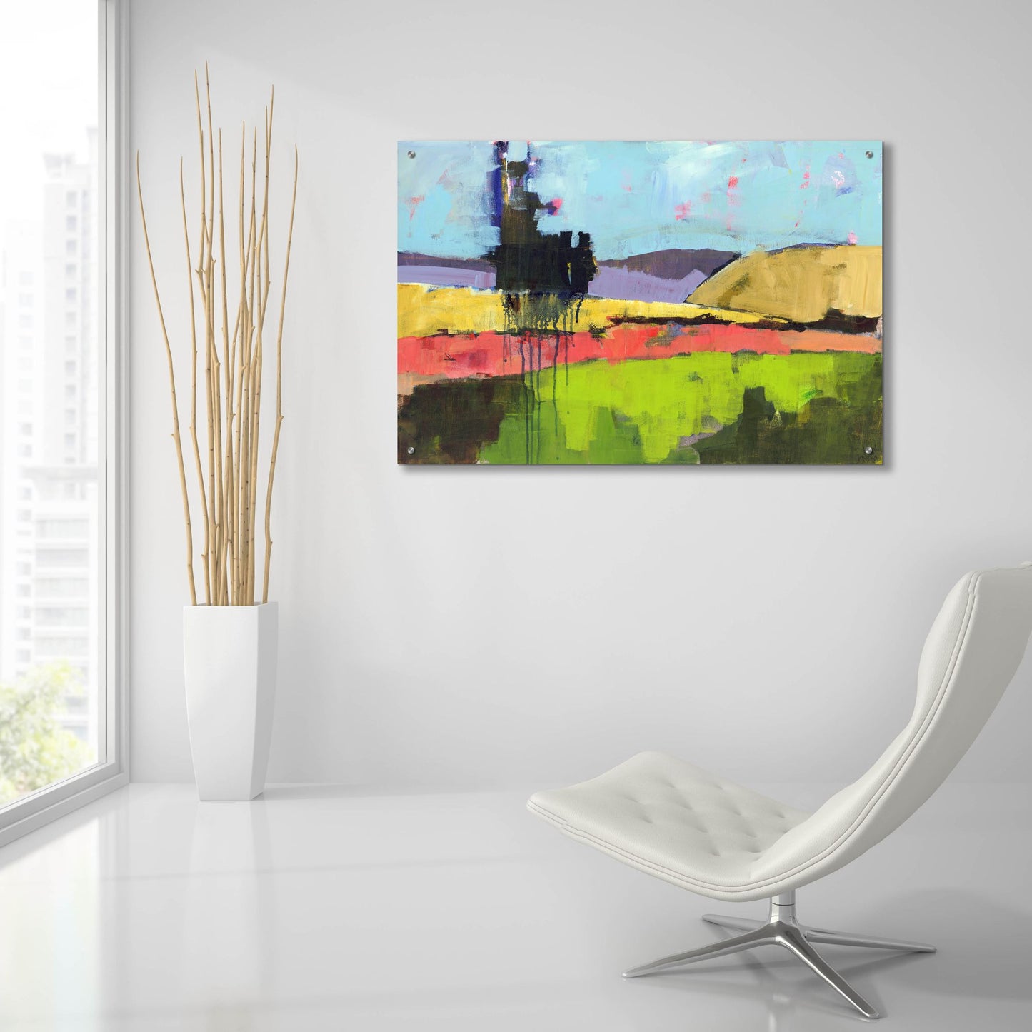 Epic Art 'Untitled Landscape' by Linda Nickell, Acrylic Glass Wall Art,36x24