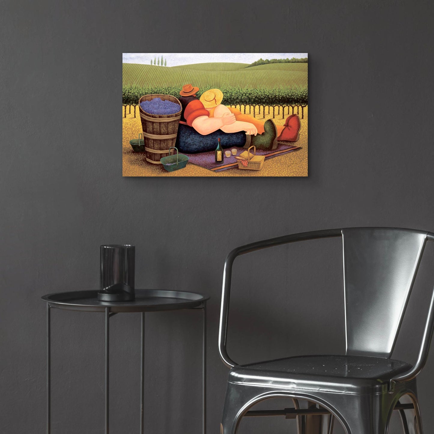 Epic Art 'Summer Picnic' by Lowell Herrero, Acrylic Glass Wall Art,24x16