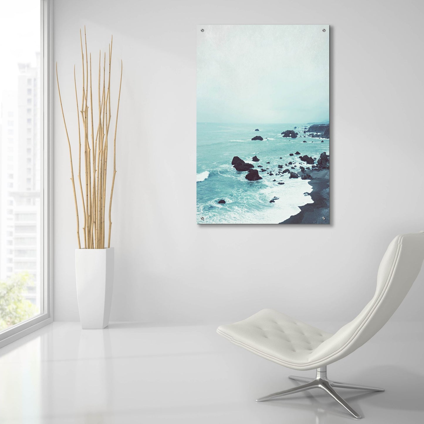 Epic Art 'Dusk At The Sea' by Lupen Grainne, Acrylic Glass Wall Art,24x36