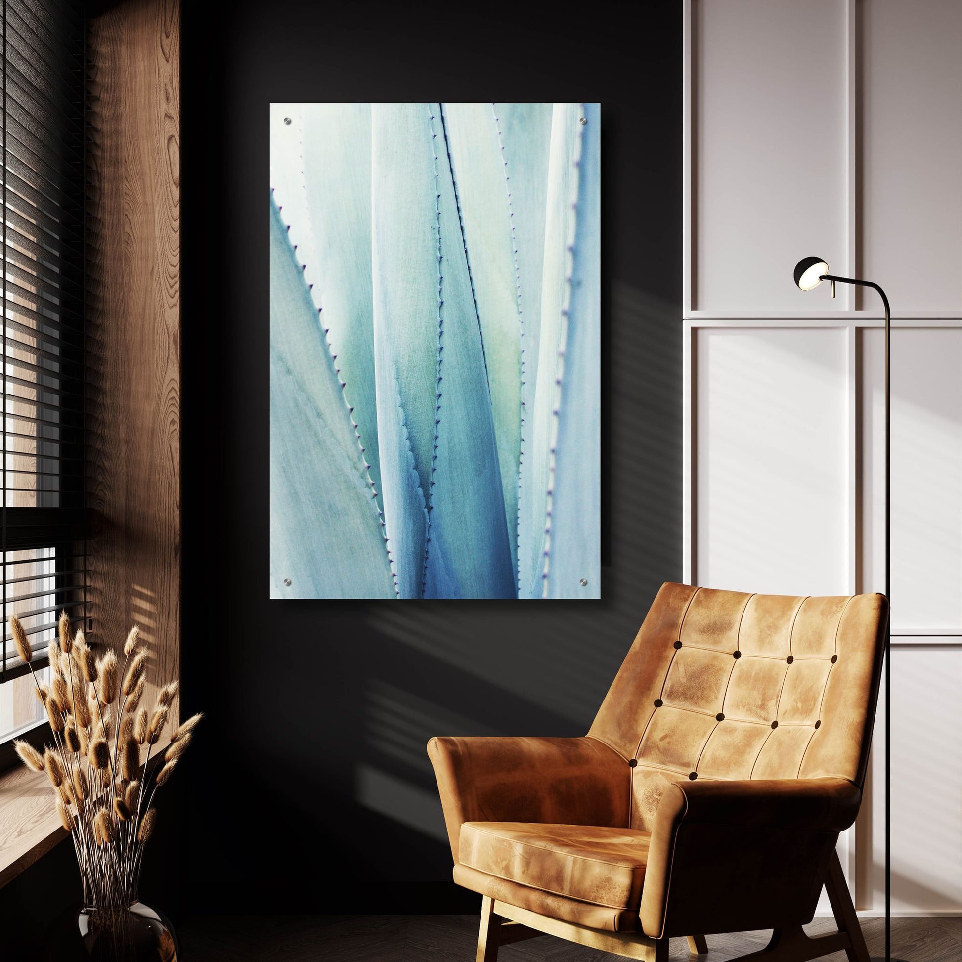 Epic Art 'Pale Blue Agave No. 1' by Lupen Grainne, Acrylic Glass Wall Art,24x36