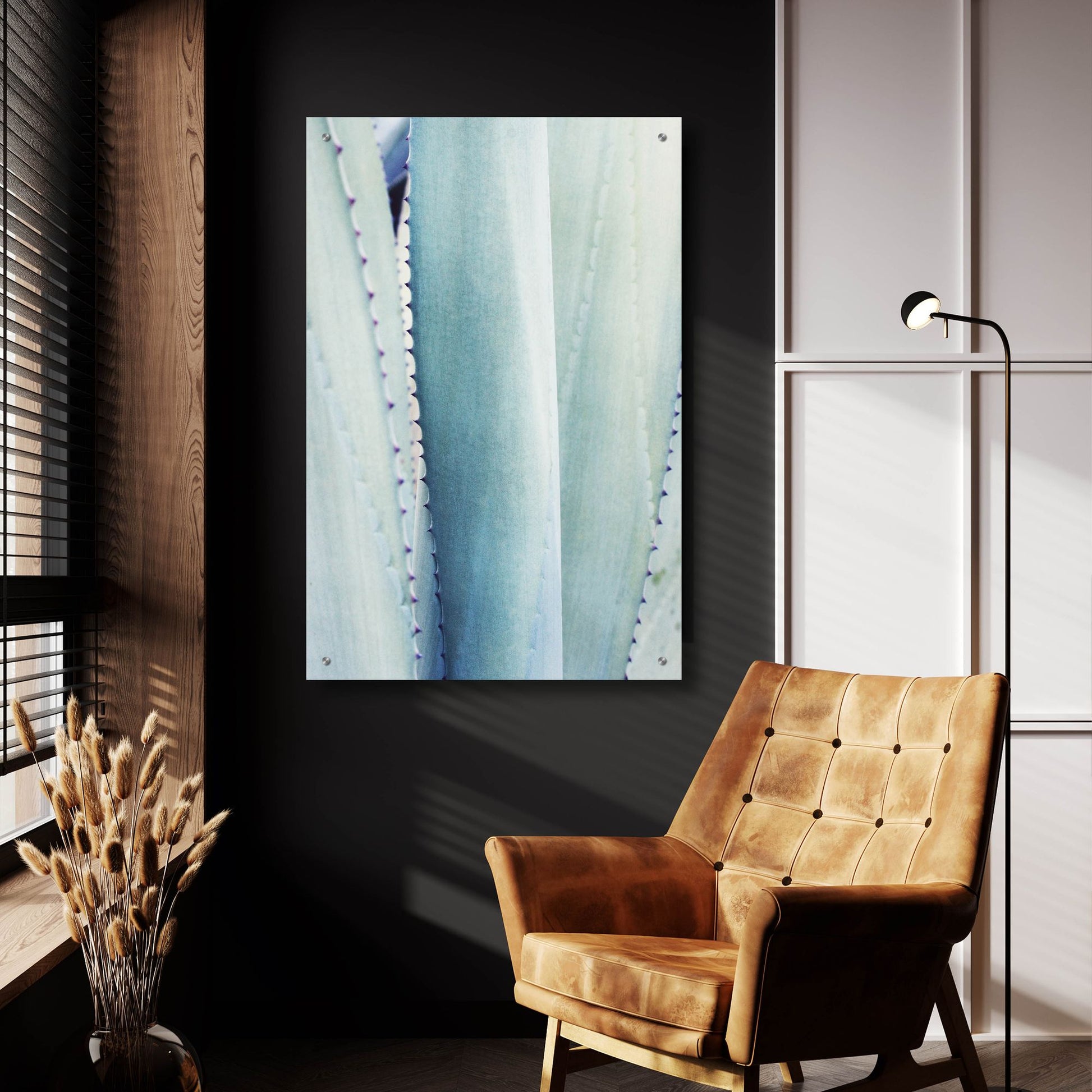 Epic Art 'Pale Blue Agave No. 3' by Lupen Grainne, Acrylic Glass Wall Art,24x36