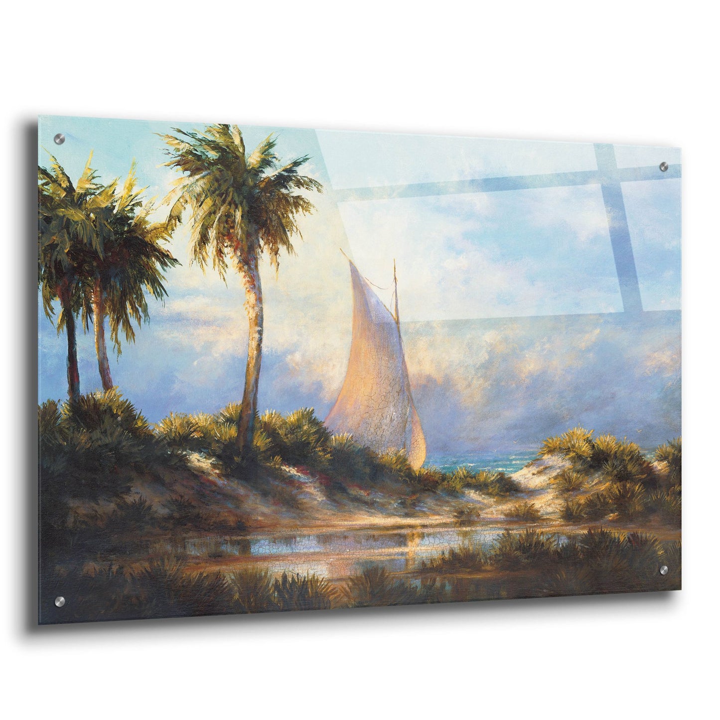 Epic Art 'Manasota Key Returning' by Malarz, Acrylic Glass Wall Art,36x24