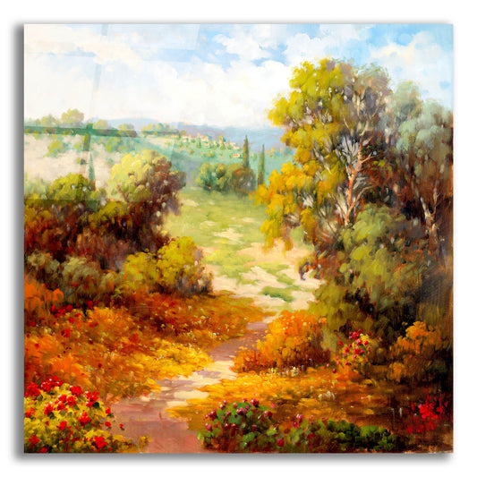 Epic Art 'Autumn Path' by Marino, Acrylic Glass Wall Art