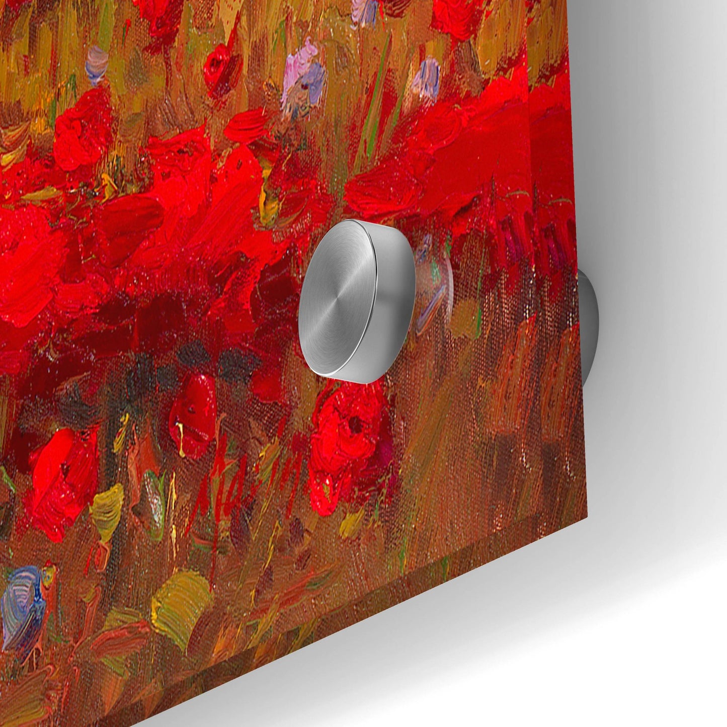 Epic Art 'Poppy Fields Afar' by Marino, Acrylic Glass Wall Art,36x24