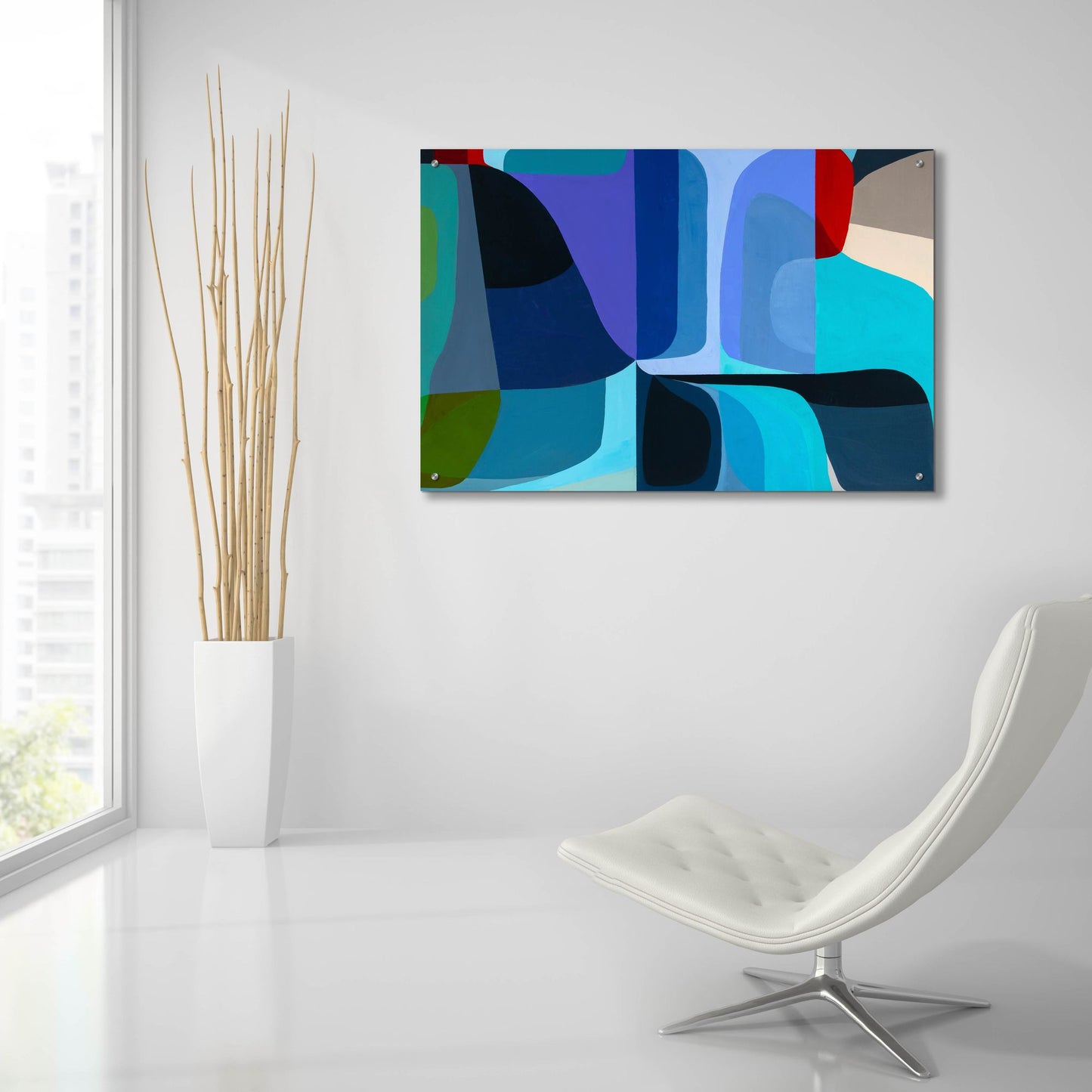 Epic Art 'Merging Waters' by Marion Griese, Acrylic Glass Wall Art,36x24