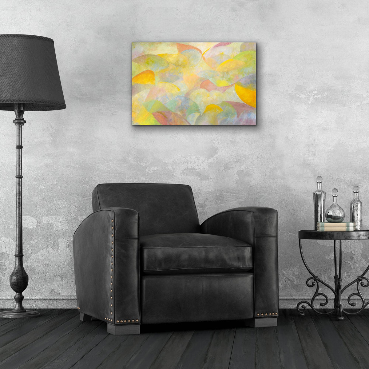 Epic Art 'Curving Forms' by Marsha Heller, Acrylic Glass Wall Art,24x16