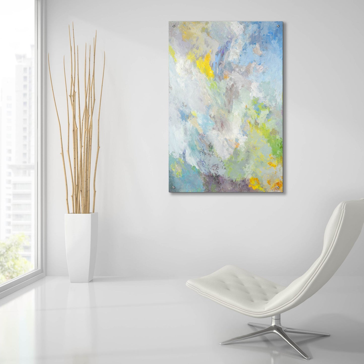 Epic Art 'Winter Wind' by Marsha Heller, Acrylic Glass Wall Art,24x36